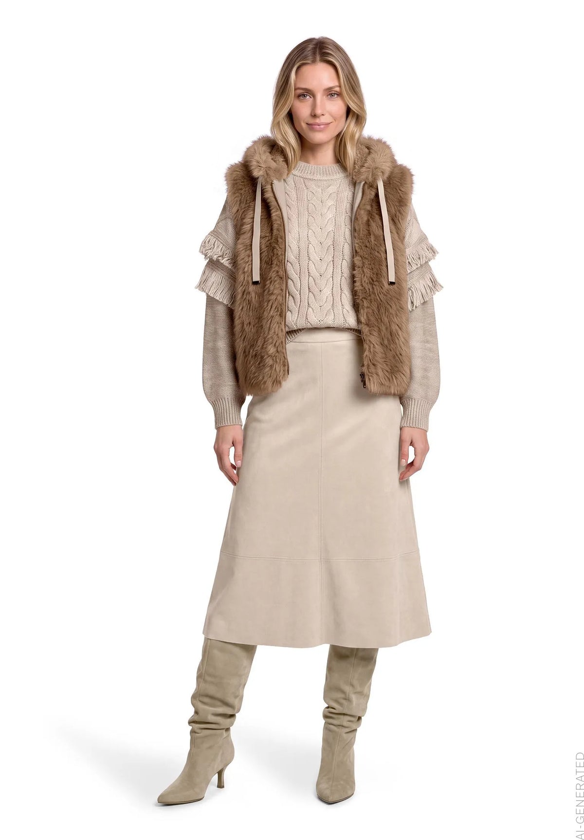 Betty Barclay Taupe Melange Women Knit Jumper SKU: 5968-3276_7714 Image 02