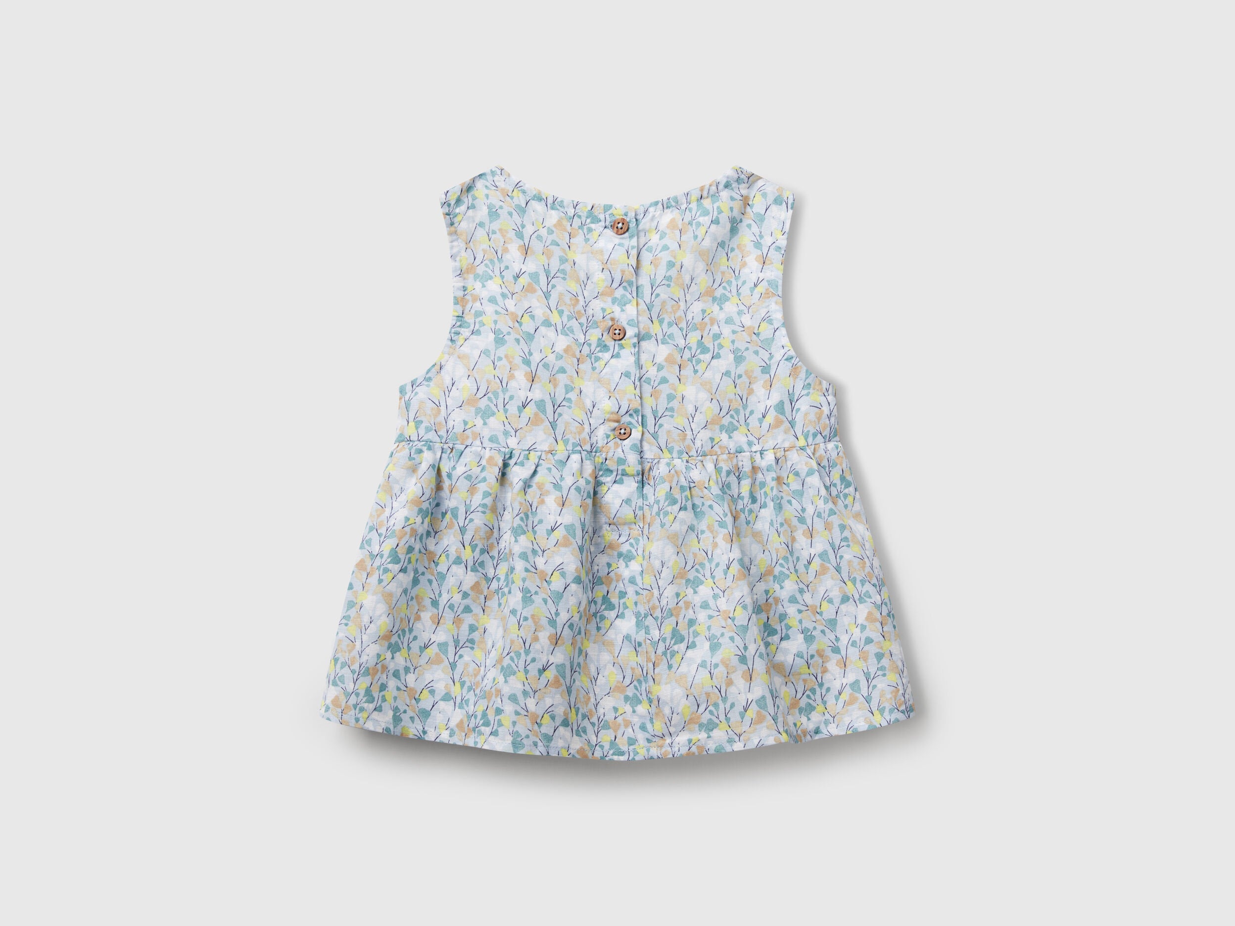 Benetton_Floral Blouse in Linen Blend_59Y6GQ02F_60J_02