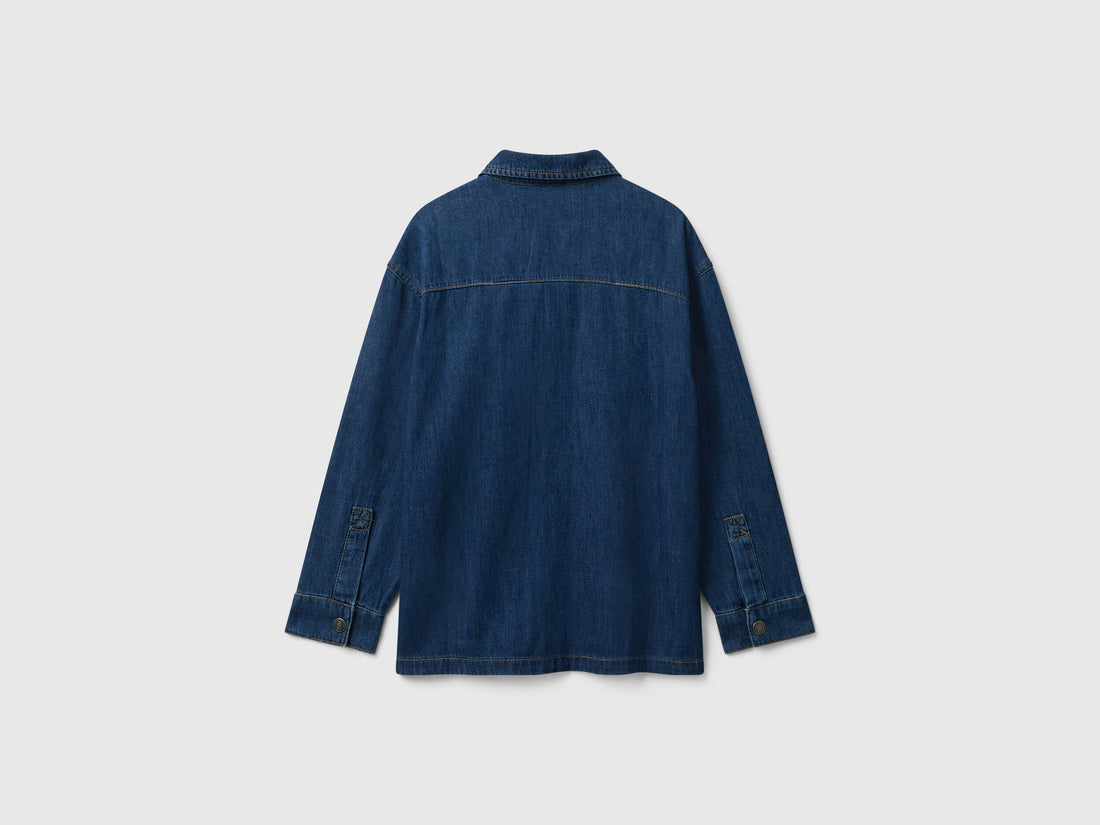 Benetton_Blue_Denim Shirt with Pockets_5AD6CQ04C_901_02