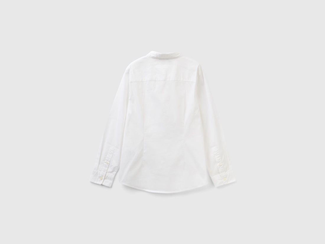 Benetton_Slim Fit Long Sleeve Shirt_5AWRCQ01M_101_02