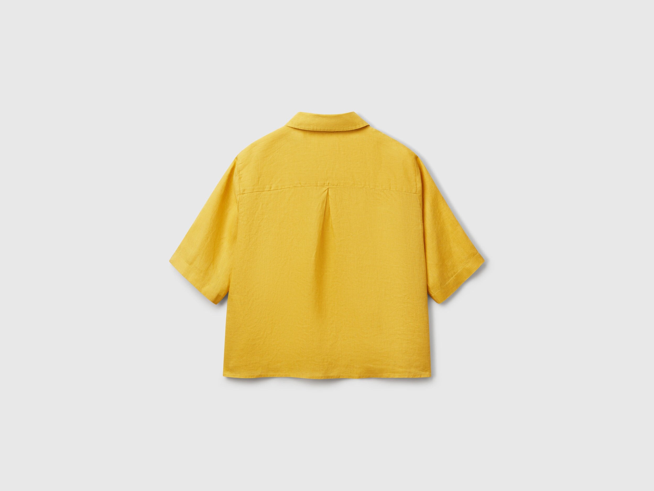 Benetton_Short Shirt in Pure Linen_5BML5QB75_36H_04