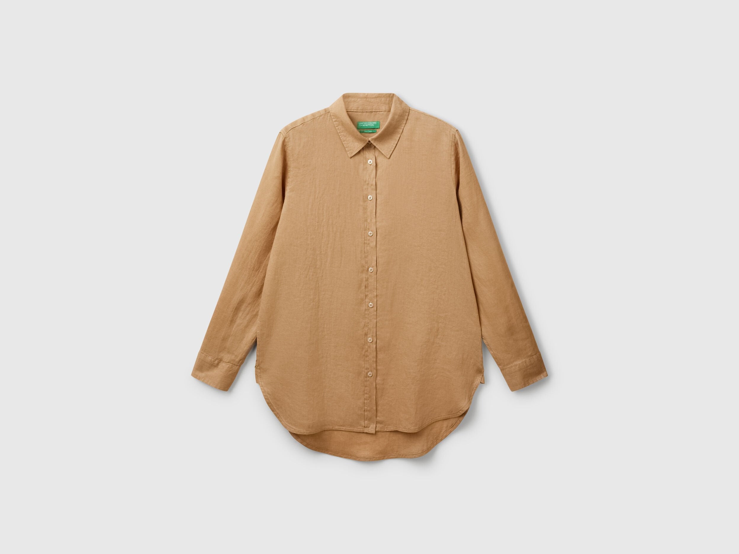 Benetton_Long Shirt in Pure Linen_5BMLDQ02U_193_03