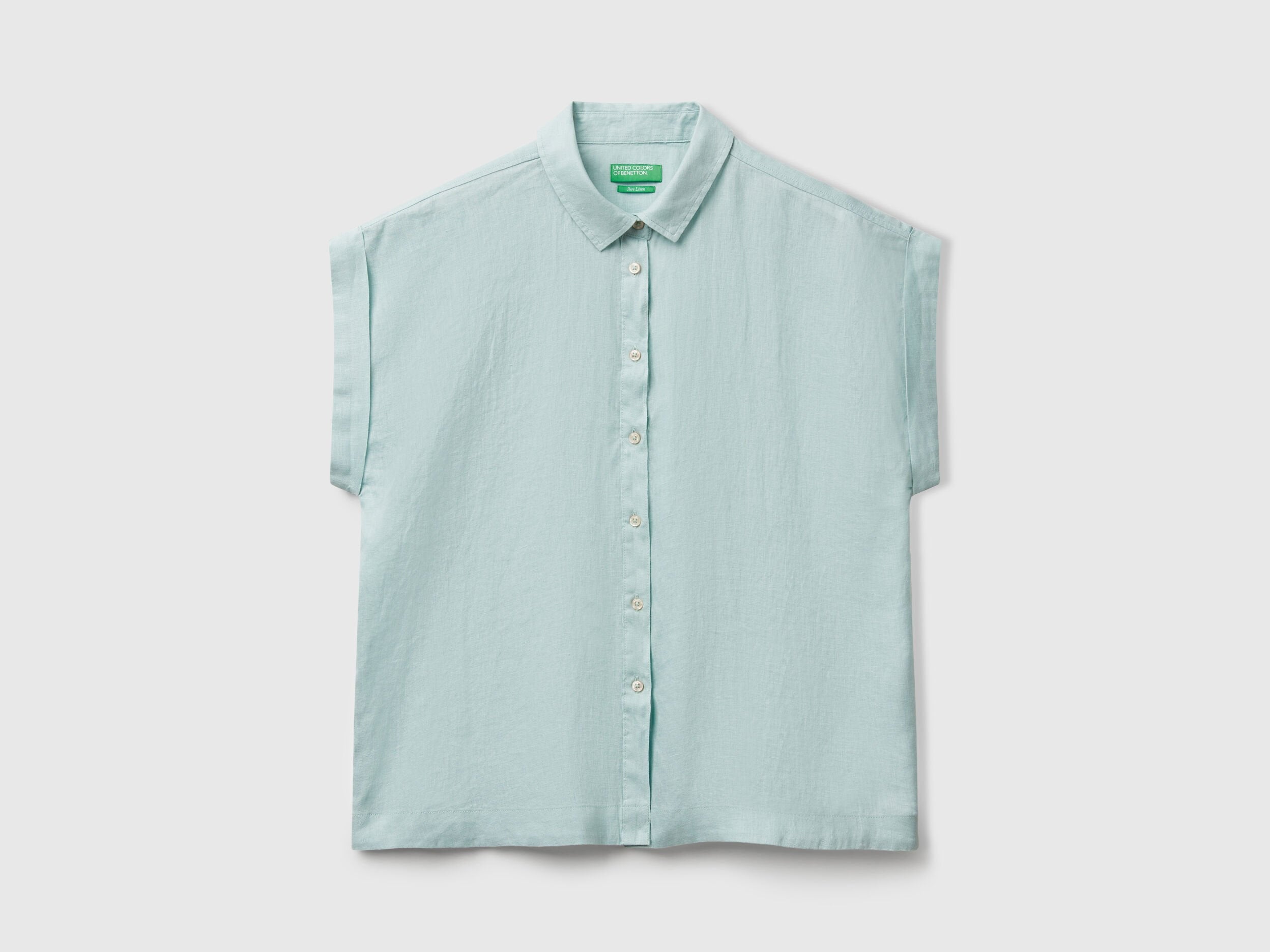 Benetton_Regular Fit Shirt in Pure Linen_5BMLDQ06V_17H_04