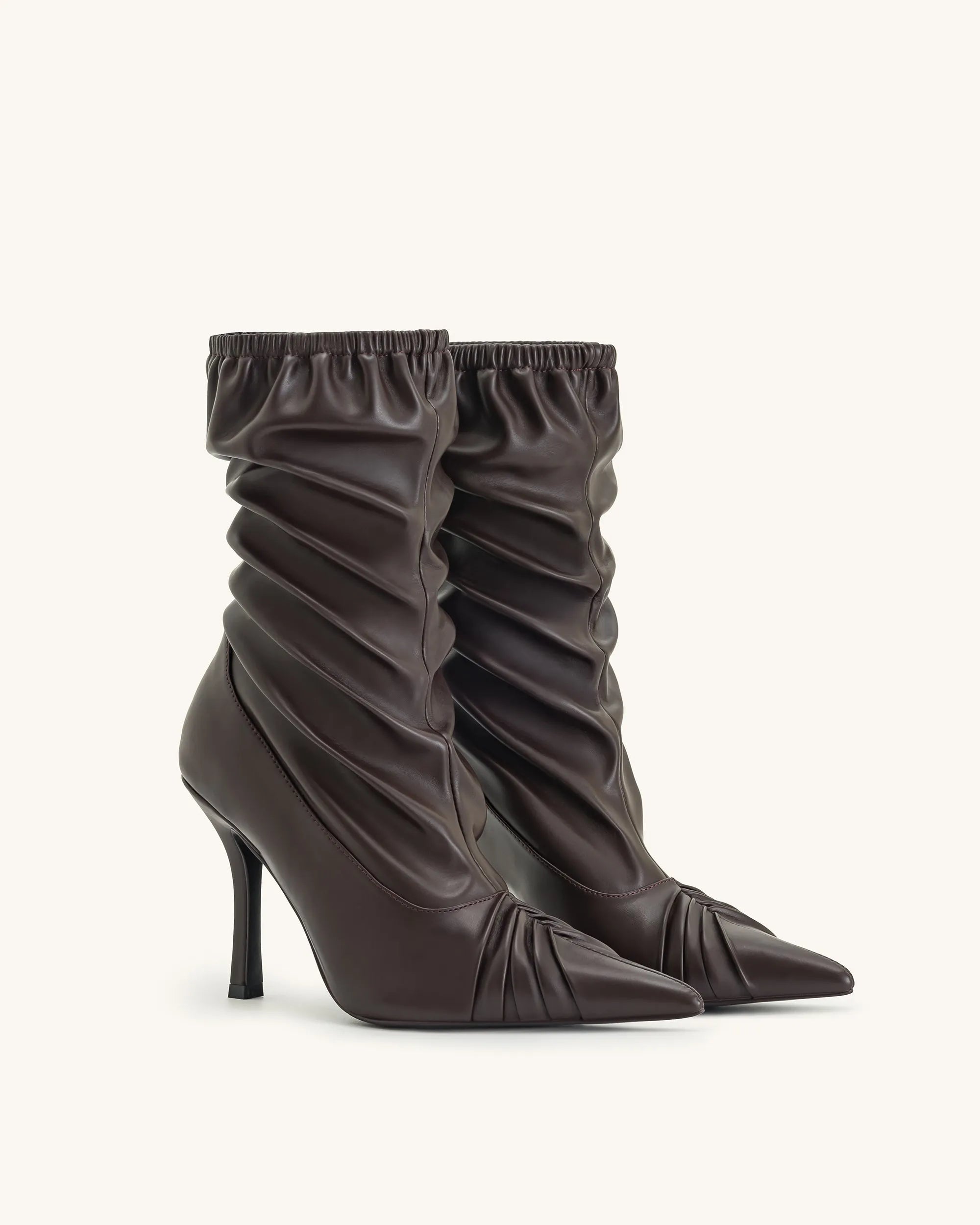 JW PEI_Burgundy_Joanne Paneled Detailing Leather Ankle Boots- Burgundy_5BS34-4_Burgundy_03