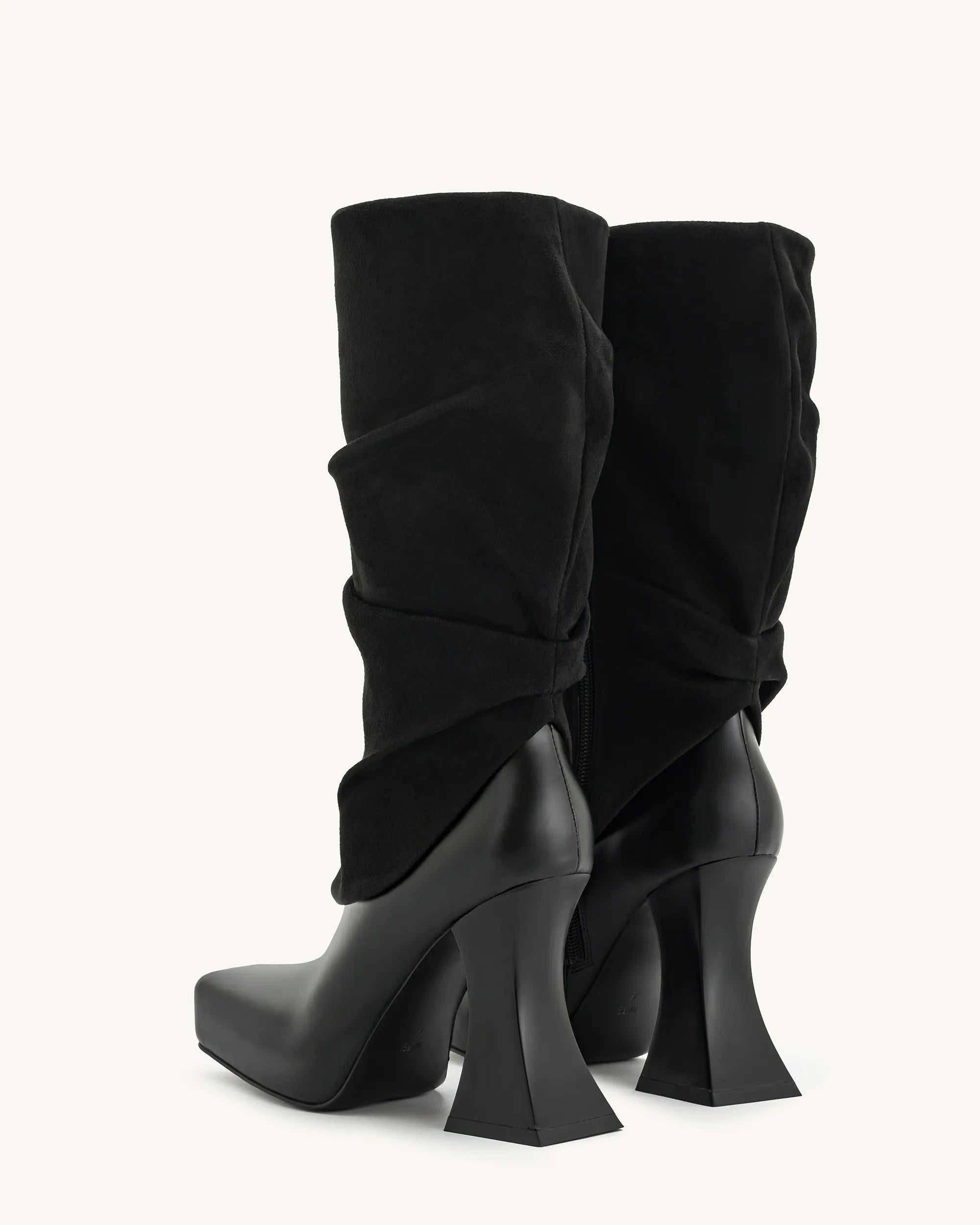 JW PEI_Black_Reyna Square Toe Platform Knit Boots_5BS38-1_Black_03