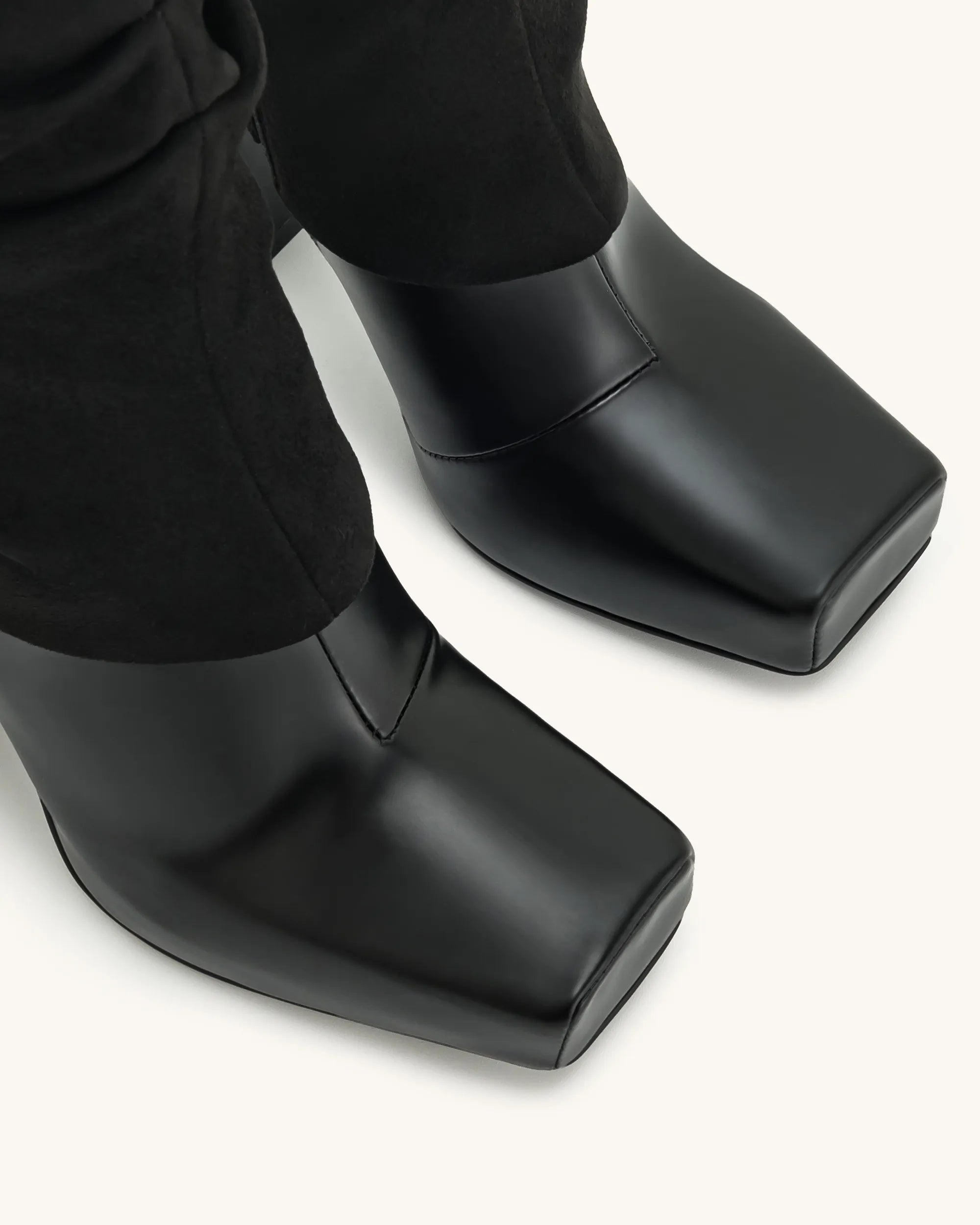 JW PEI_Black_Reyna Square Toe Platform Knit Boots_5BS38-1_Black_04