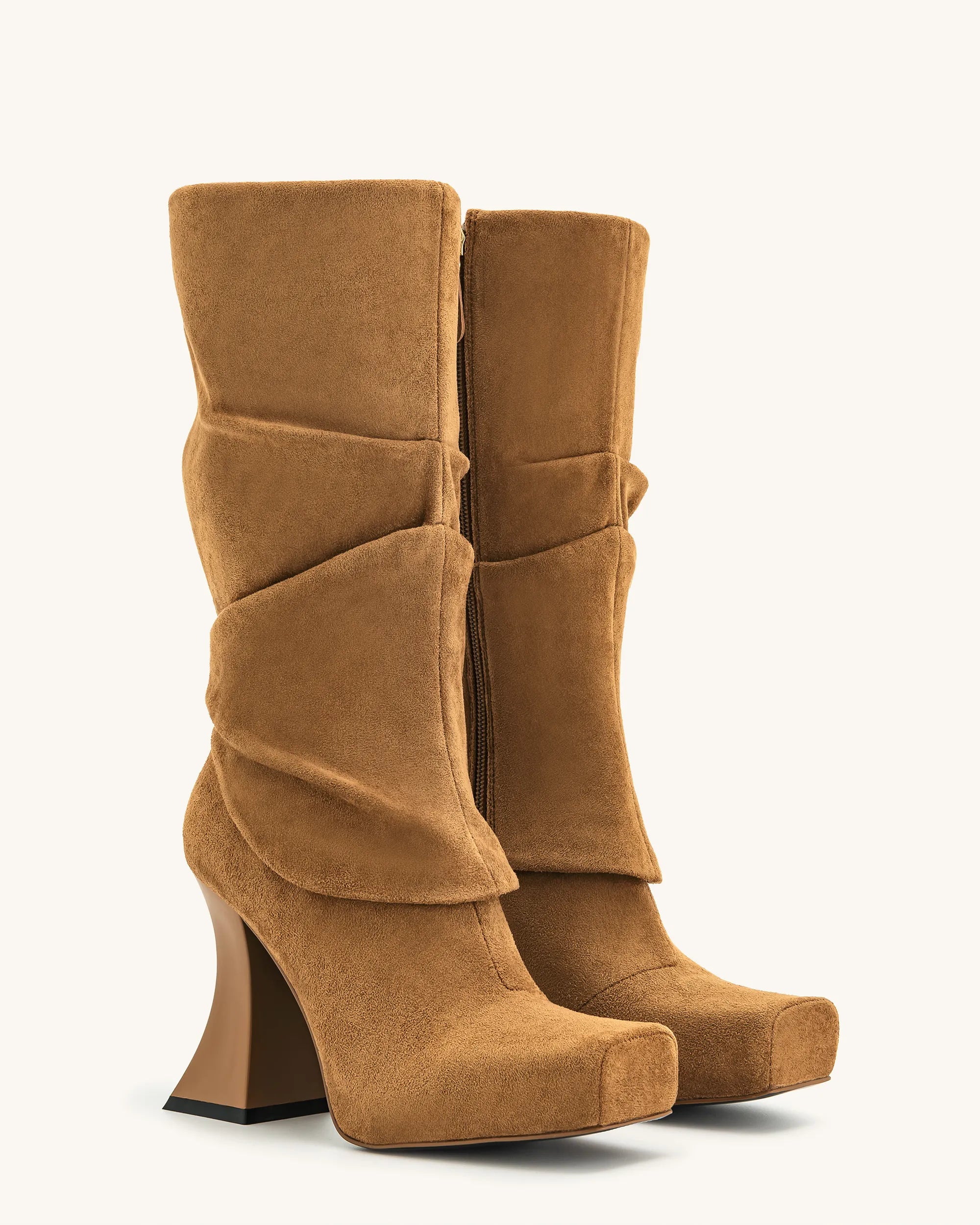 JW PEI_Brown_Reyna Square Toe Platform Knit Boots_5BS38-3_Brown_02