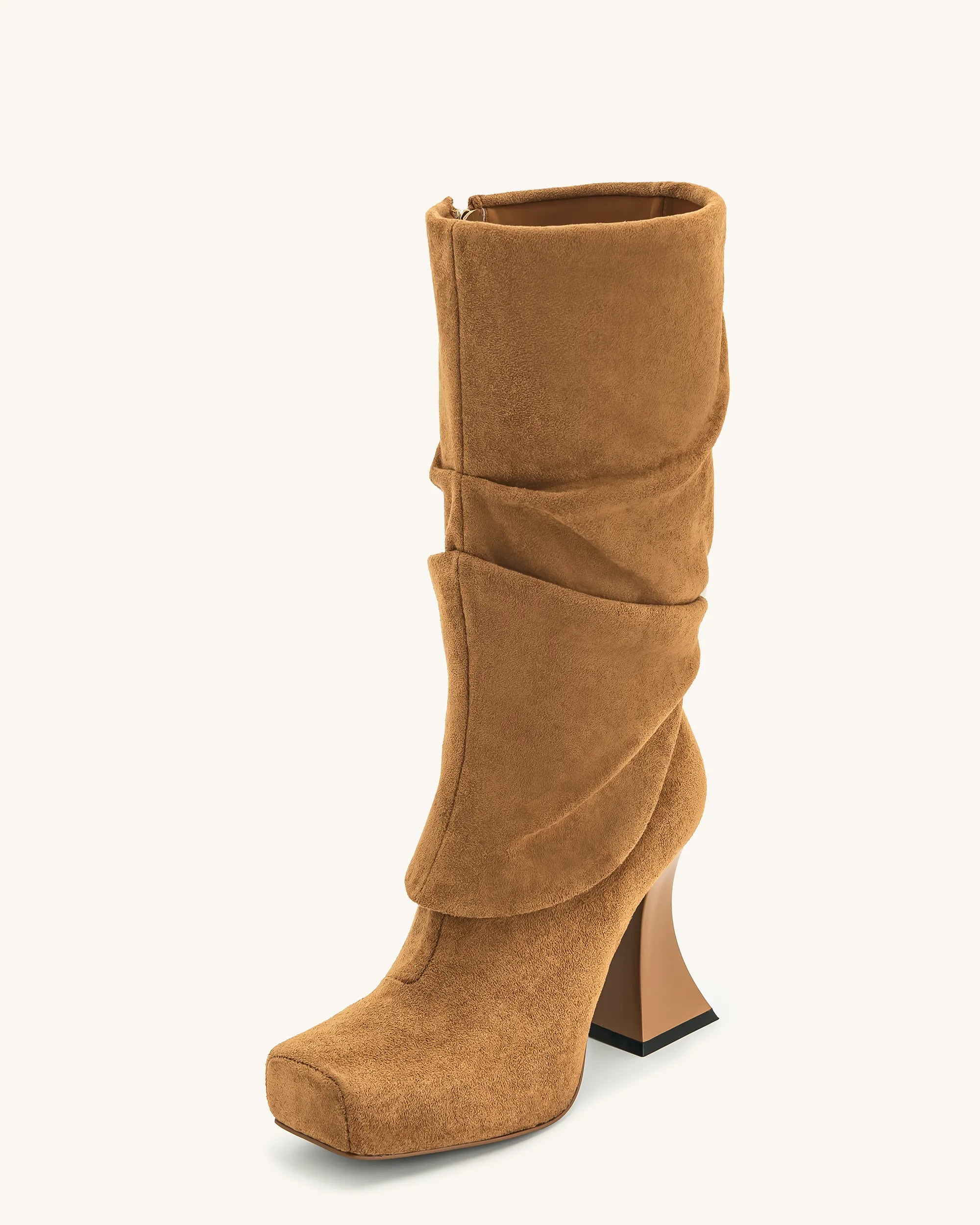 JW PEI_Brown_Reyna Square Toe Platform Knit Boots_5BS38-3_Brown_05