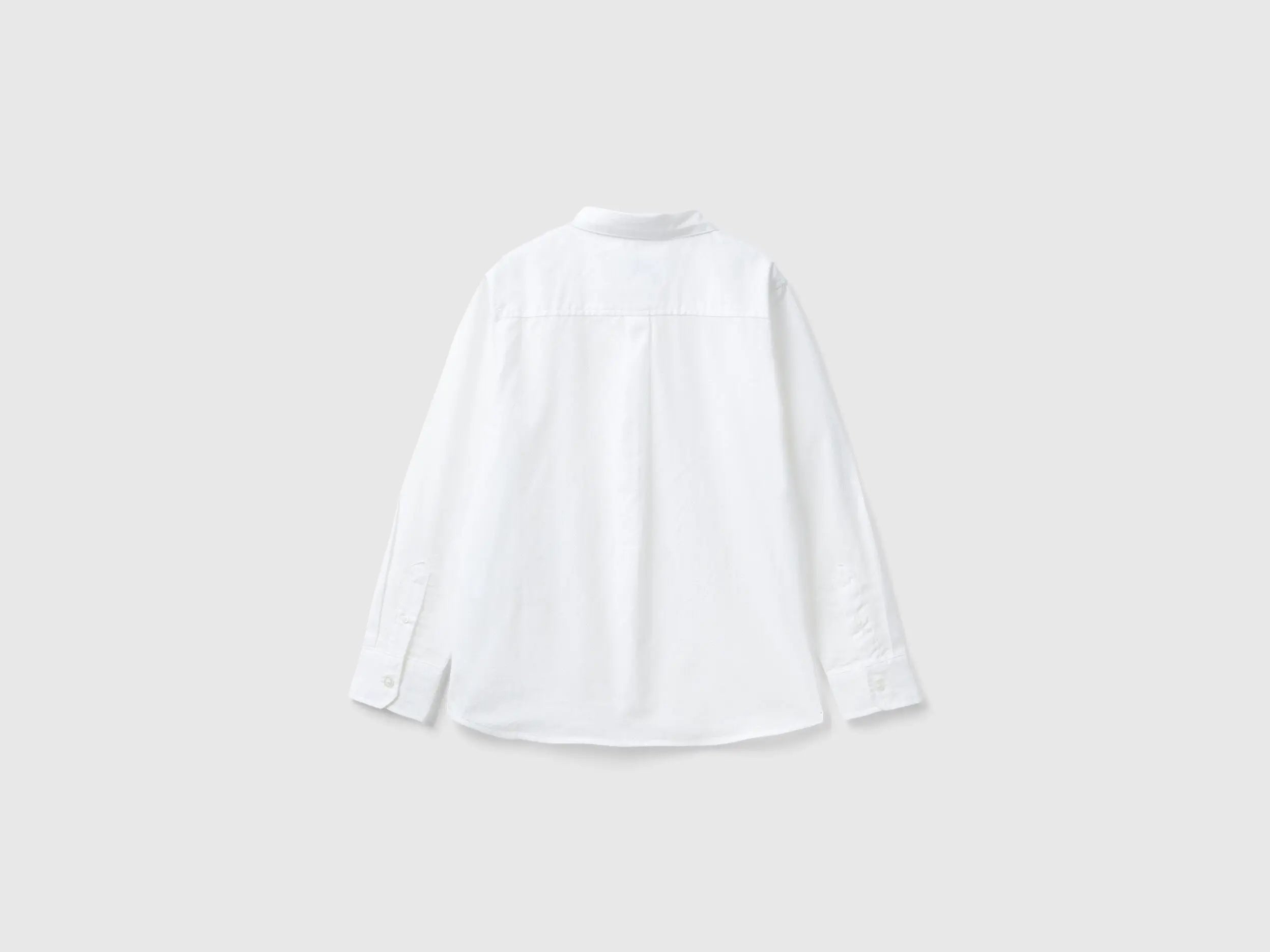 Benetton_Classic Shirt in Pure Cotton_5DGXCQ00T_915_02
