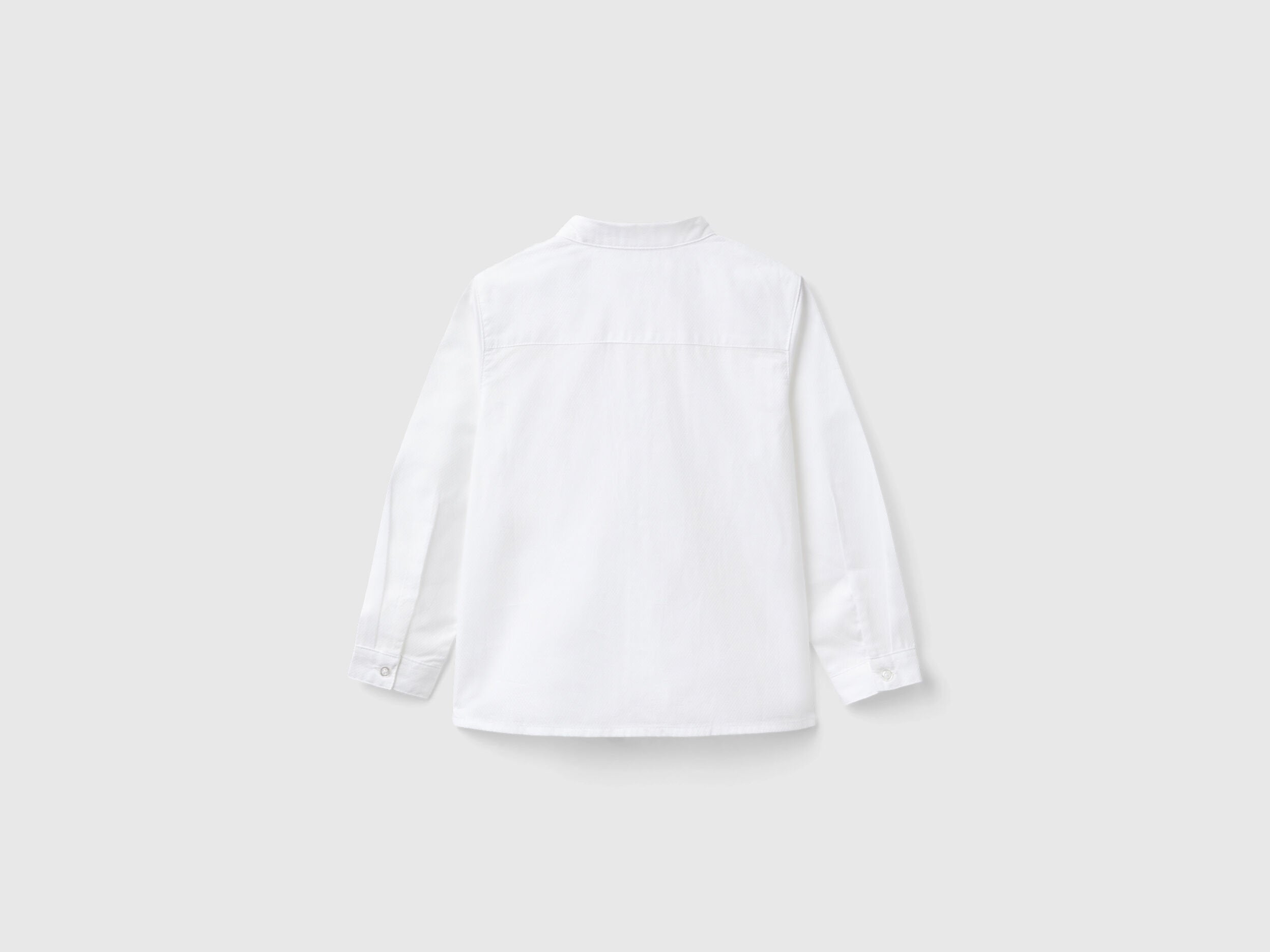 Benetton_Classic Shirt in Pure Cotton_5DGXGQ00I_915_02