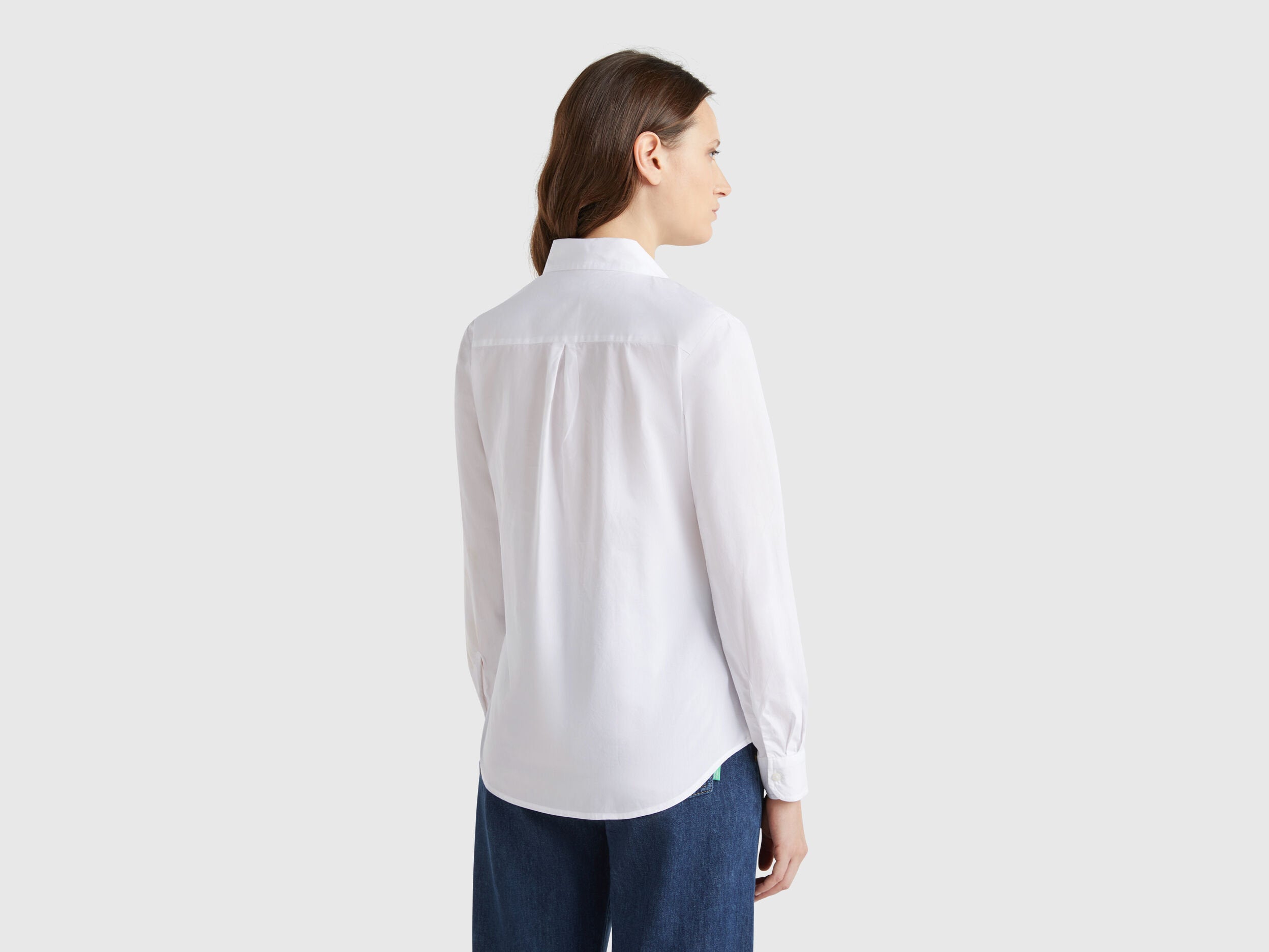 Benetton_Regular Fit Shirt in Cotton_5HAXDQ0AX_101_03
