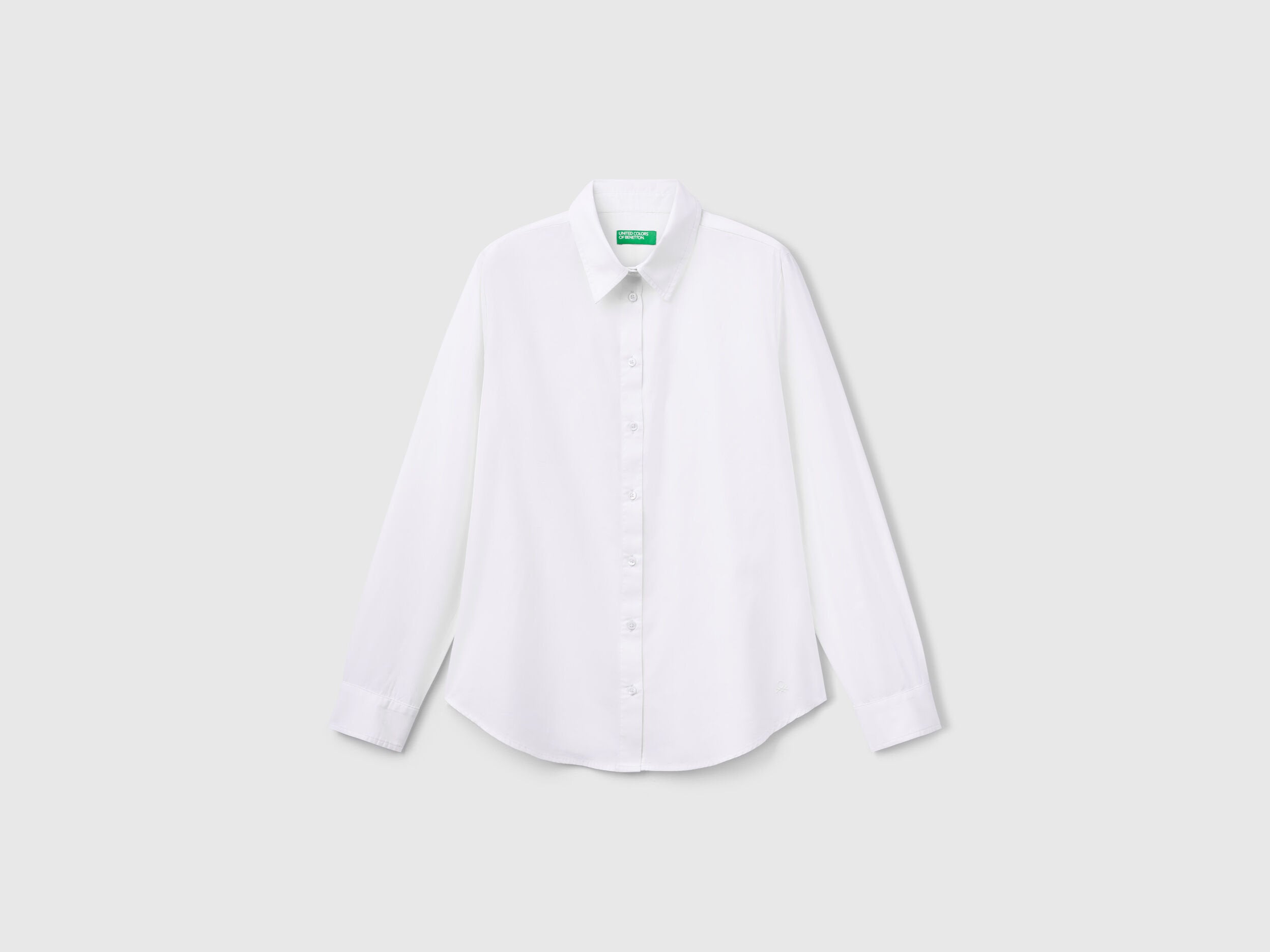Benetton_Regular Fit Shirt in Cotton_5HAXDQ0AX_101_04