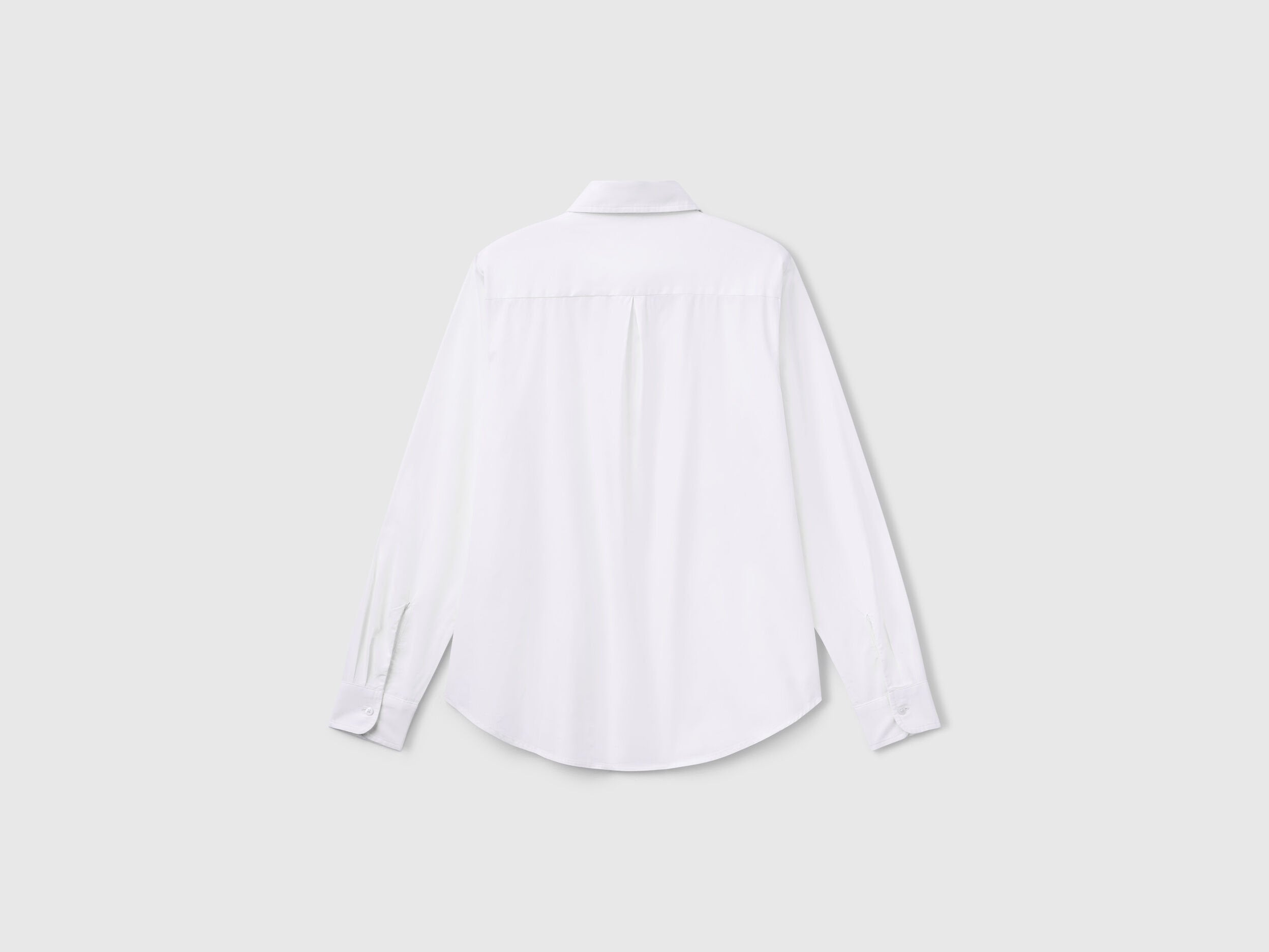Benetton_Regular Fit Shirt in Cotton_5HAXDQ0AX_101_05