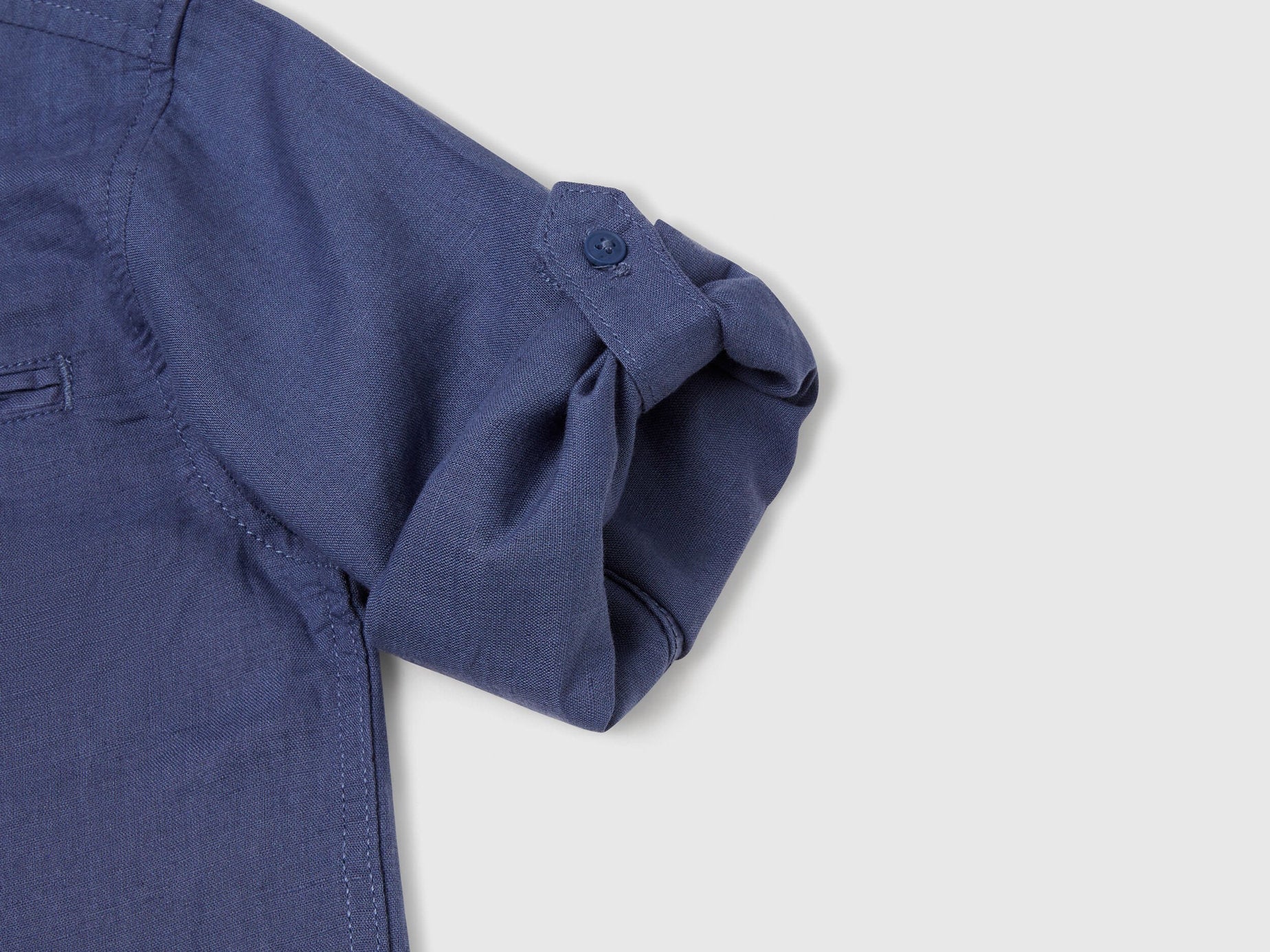 Benetton_Mandarin Collar Shirt in Linen Blend_5IPVCQ03T_12T_03