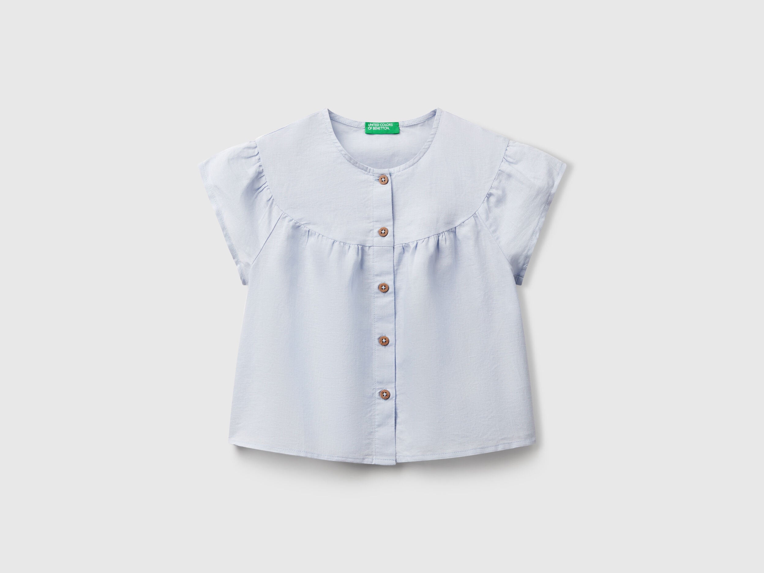 Benetton_Blouse in Linen Blend_5IPVGQ02E_081_01