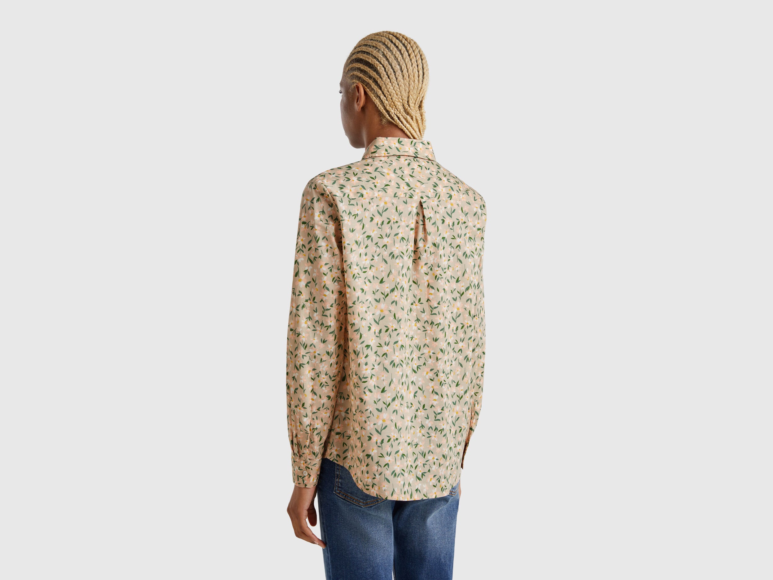 Benetton_Floral Green Shirt_5Q6SDQ0AY_65W_03