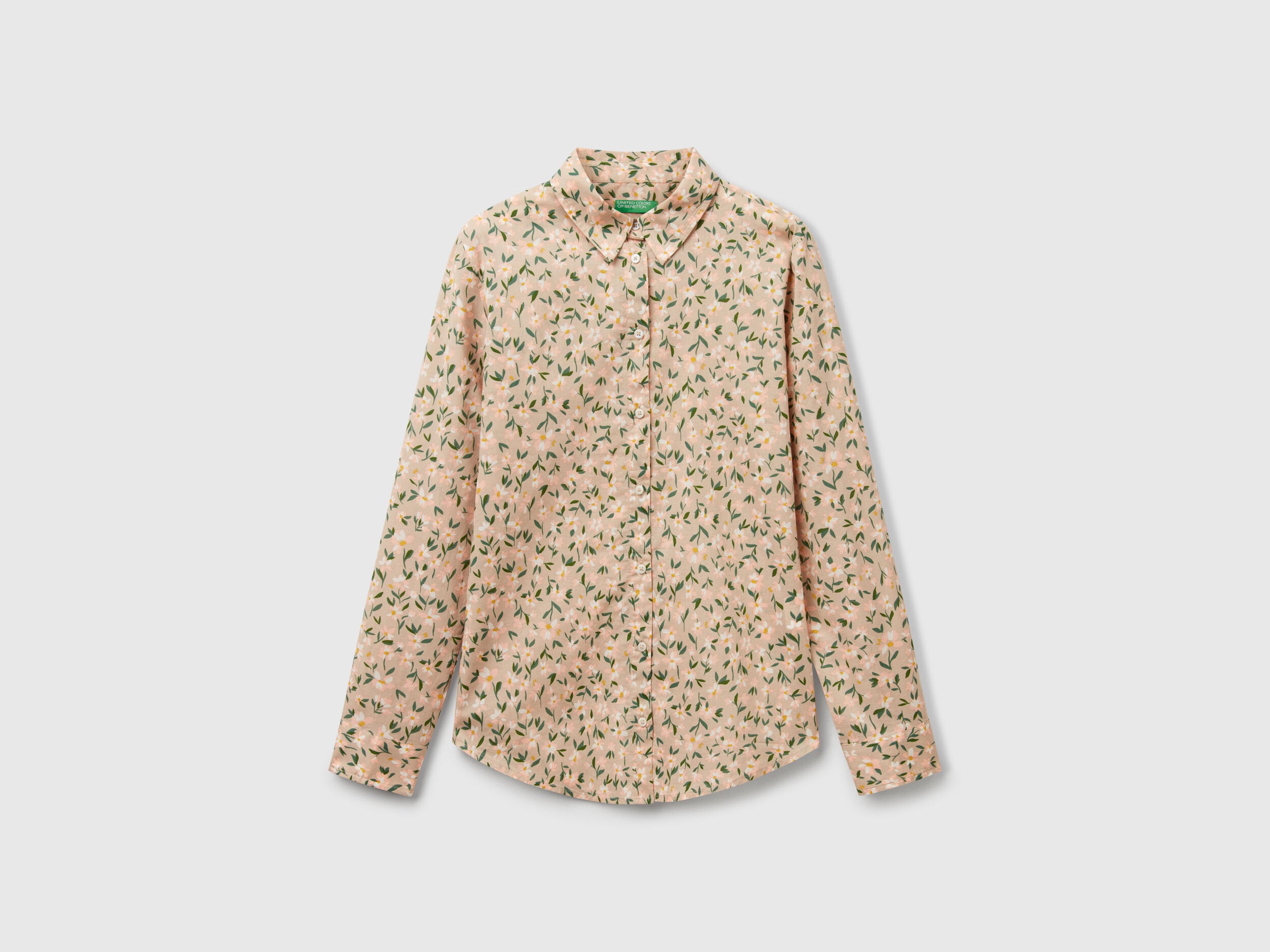 Benetton_Floral Green Shirt_5Q6SDQ0AY_65W_04