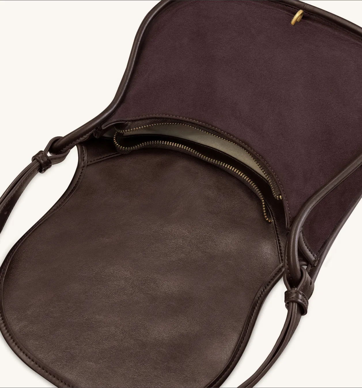 JW PEI Chocolate Women Arla Small Faux Suede Hobo Bag SKU: 5S407-3_Chocolate Image 05