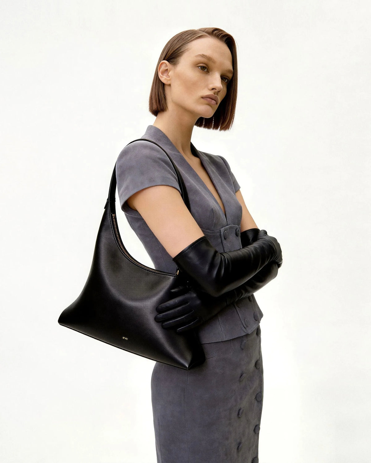 JW Pei Black Women Lyra Shoulder Bag SKU: 5S412-11_Black Image 02