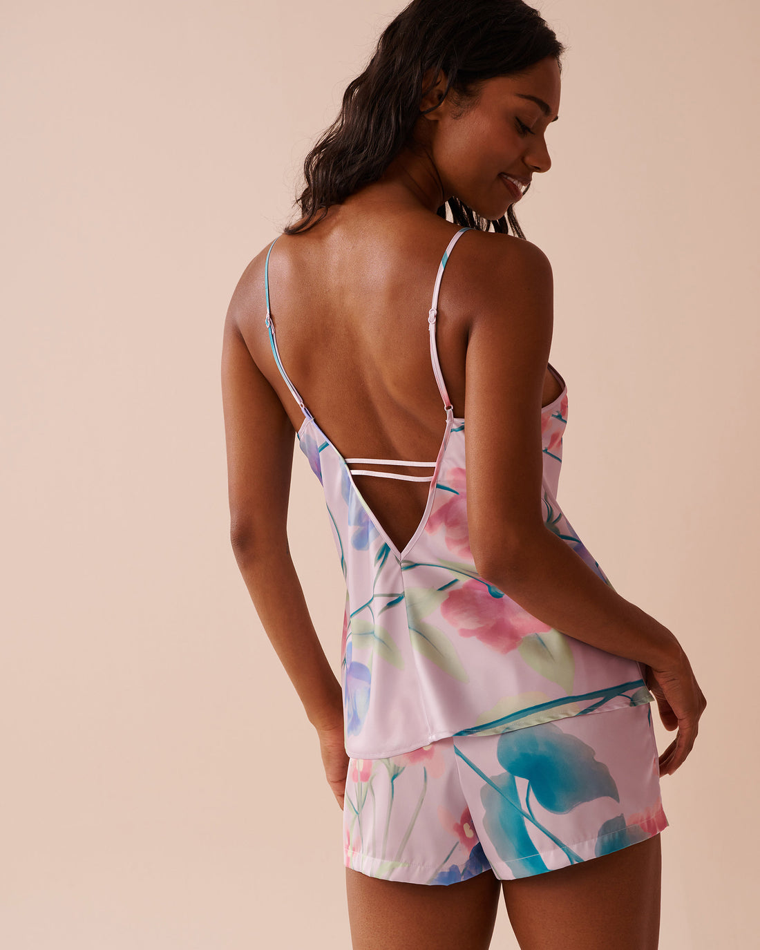 La Vie en Rose_Luxury Edition Lavender Garden Print Satin Cami_60100121_P50088_02