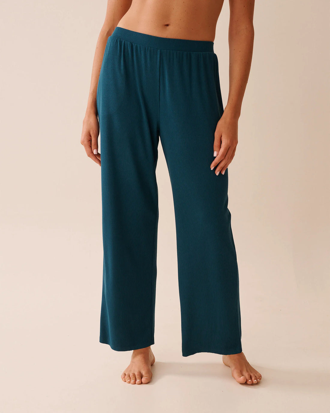 La Vie en Rose_Reflecting Pond_Ribbed Modal Pants_60200146_40241_01