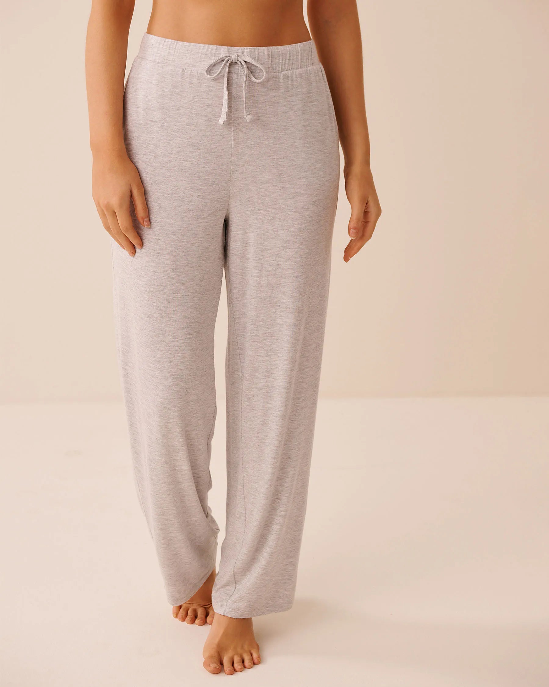 La Vie en Rose Comfy Grey Mix Women Soft Jersey Pajama Pants SKU: 60200184_00007 Image 01