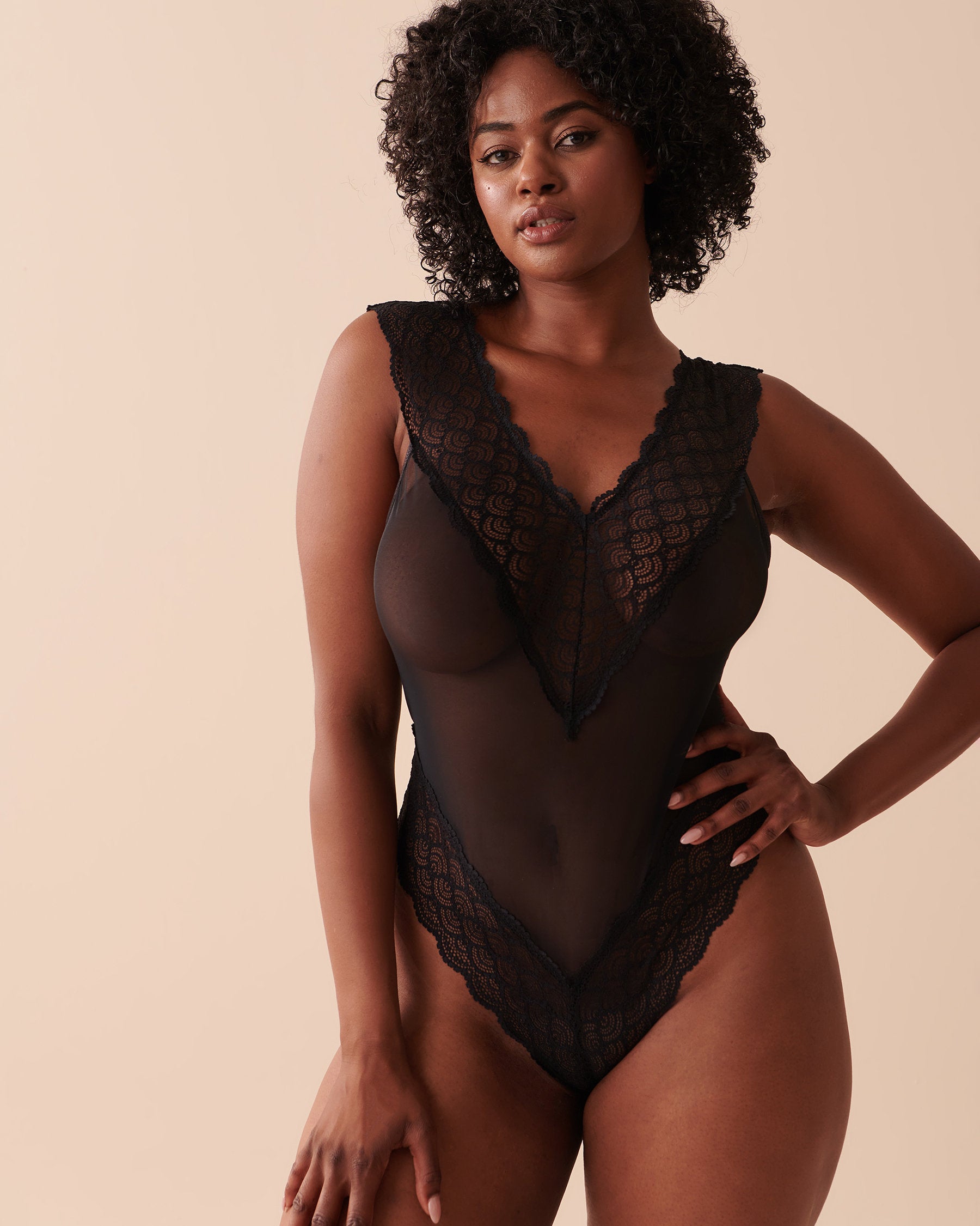 Lace Mesh Teddy Cheeky_60300075_00001_01