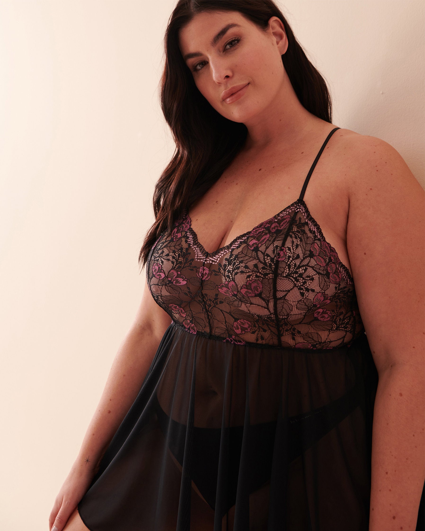 Lace Mesh Babydoll_60500132_00001_01