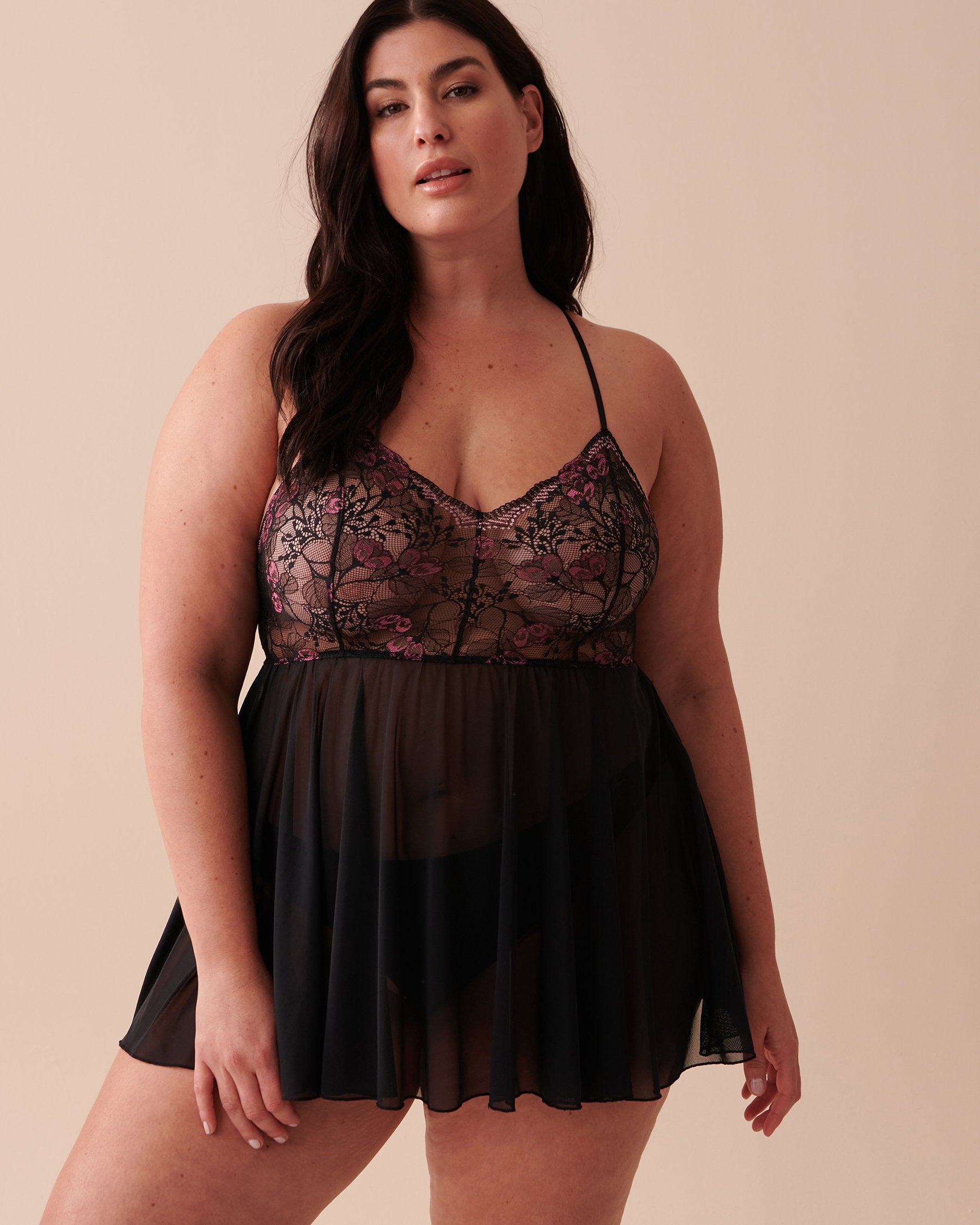 Lace Mesh Babydoll_60500132_00001_03