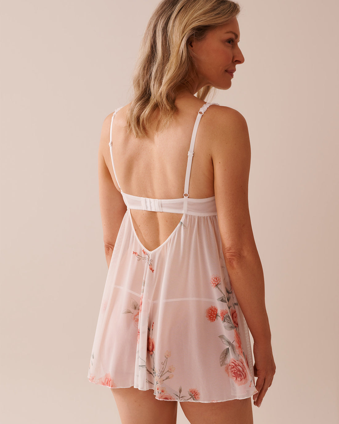 La Vie en Rose_Embroidered Mesh Balconette Babydoll_60500183_P10476_02