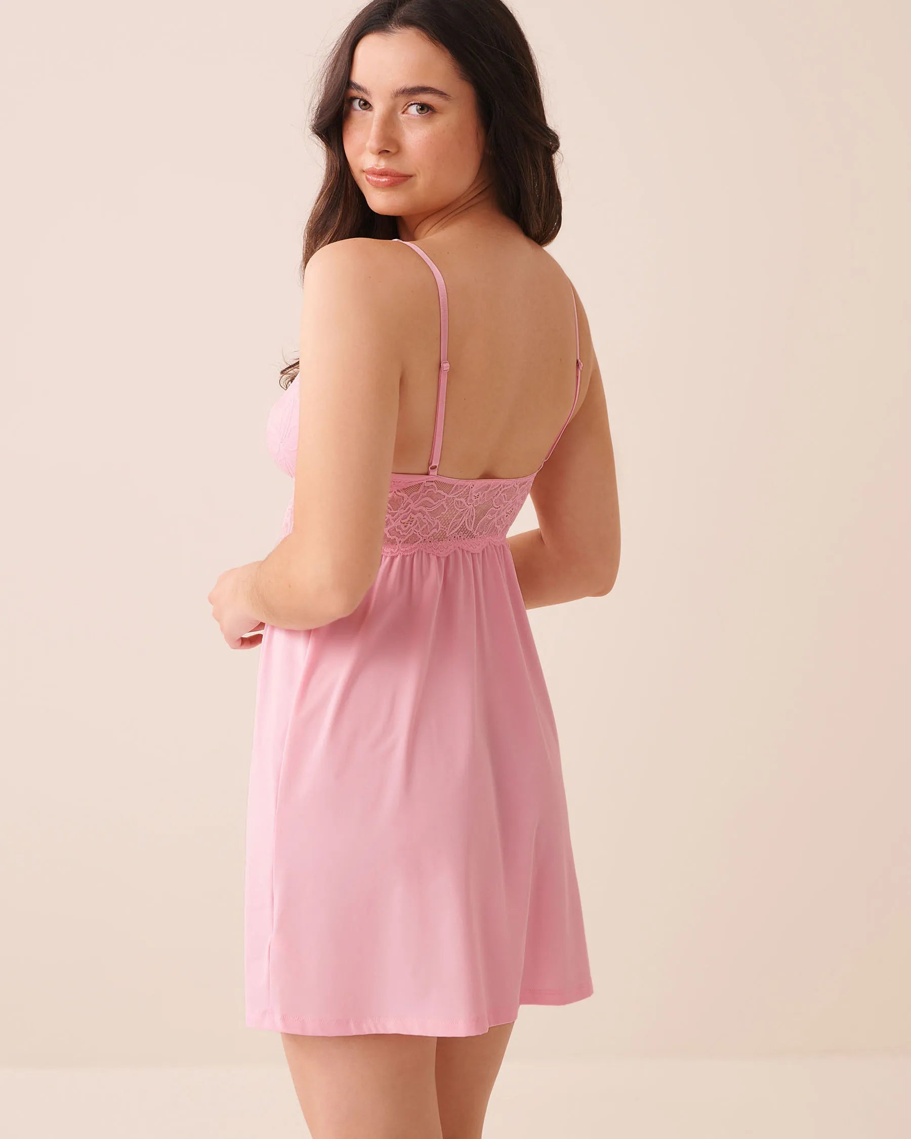 La Vie en Rose Nosegay Women Lace Bust Nightie SKU: 60500245_60245 Image 02