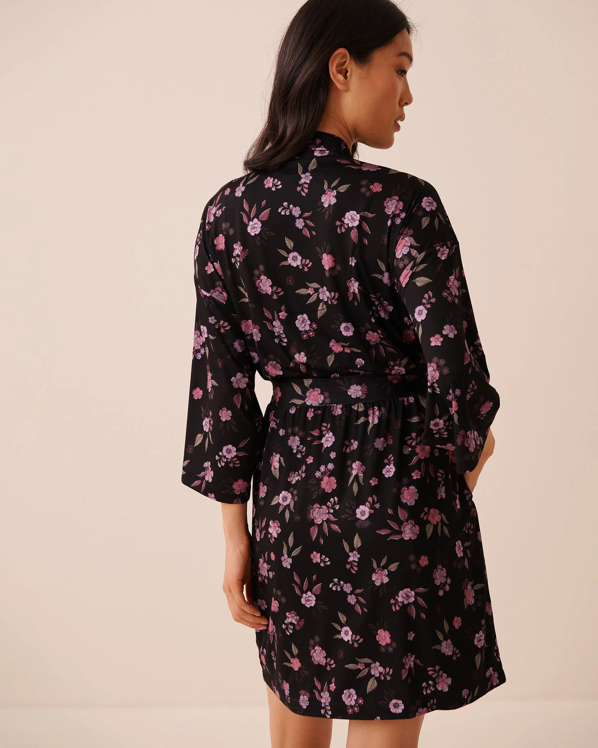 La Vie en Rose Flower Ditsy Women Floral Print Kimono SKU: 60600127_P00541 Image 03