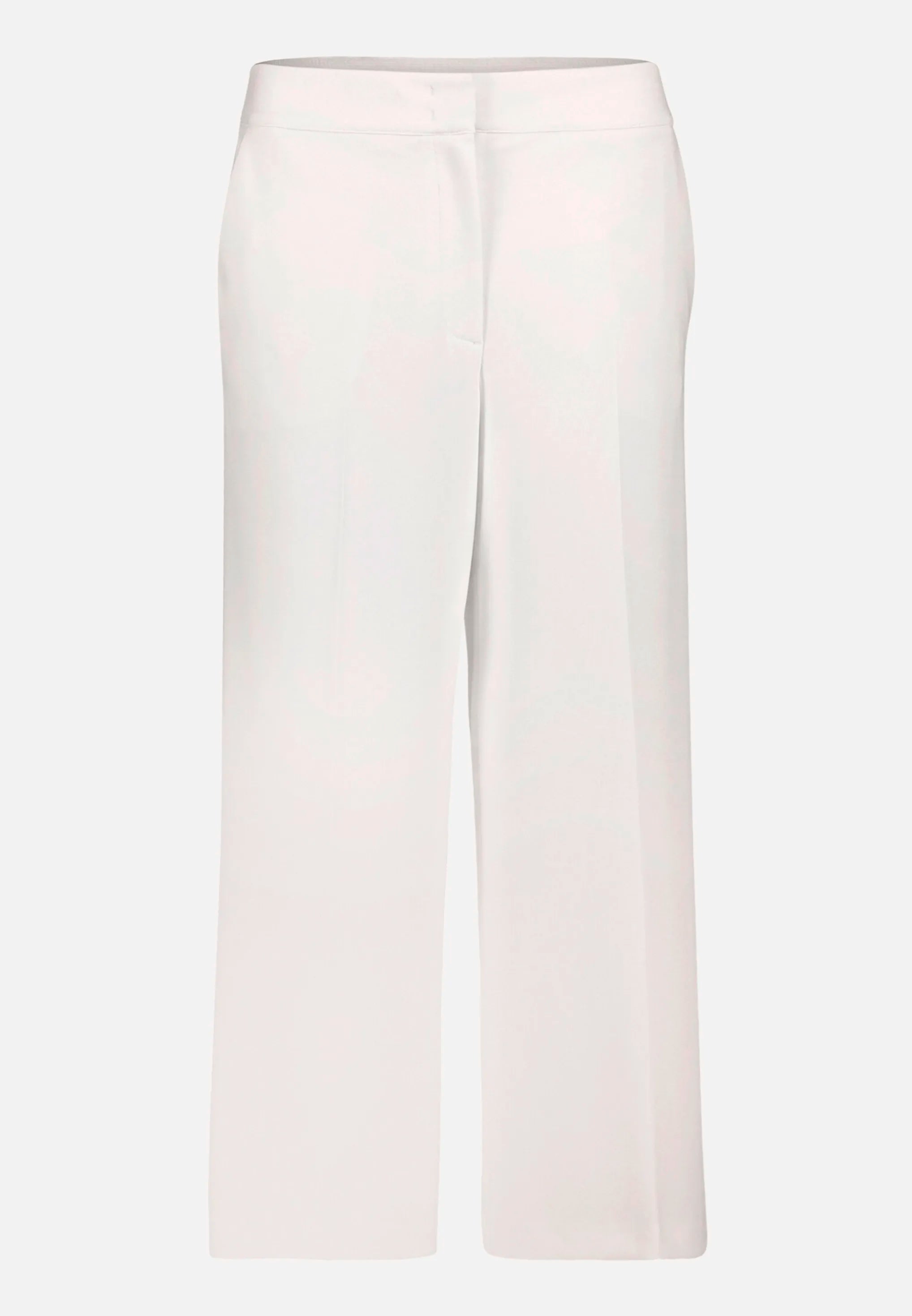 Betty Barclay Offwhite Women Culottes with Pressed Crease And Elasticated Waistband SKU: 6066-2420_1014 Image 04
