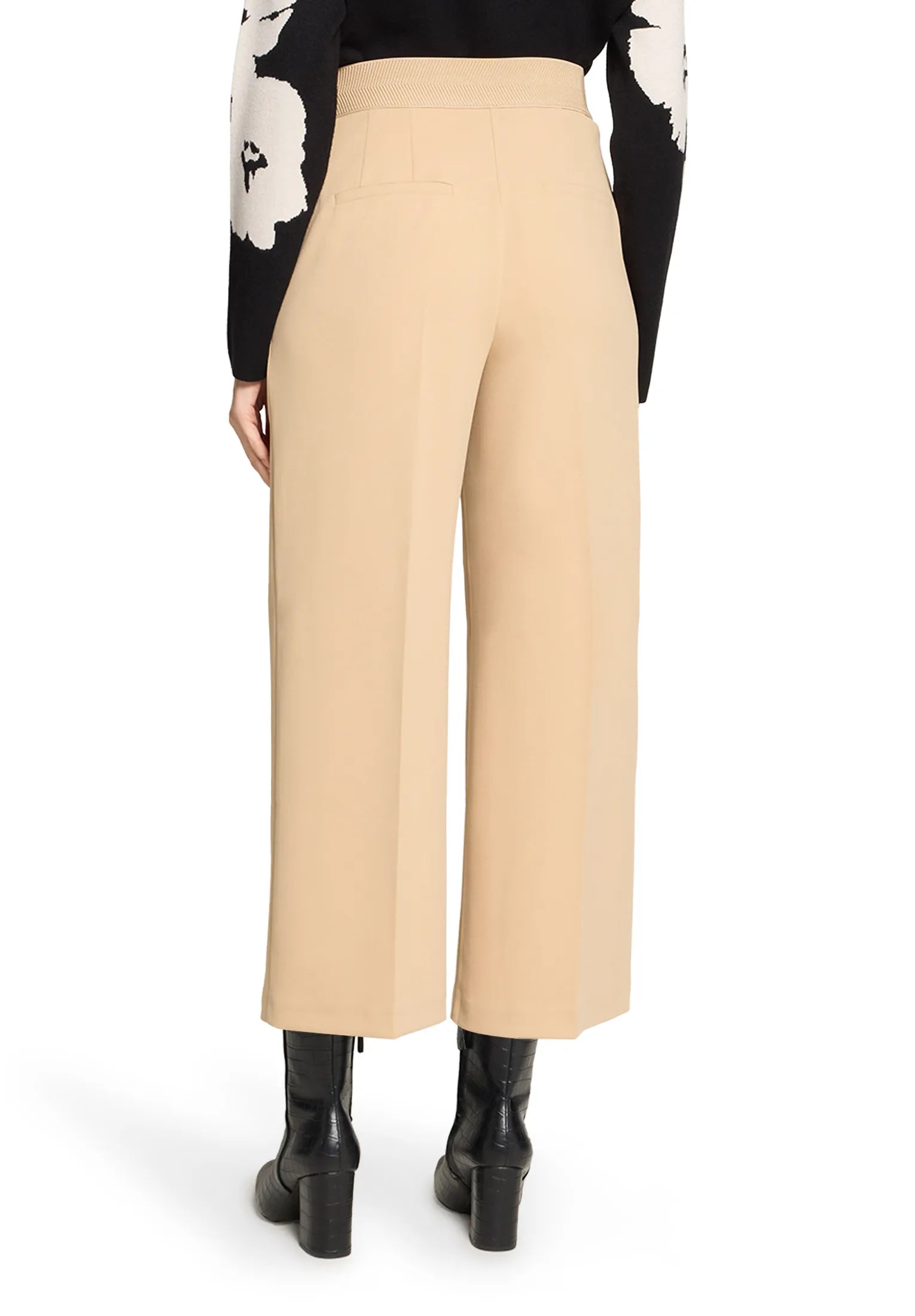 Betty Barclay Classic Beige Women Solid-Color Culottes SKU: 6066-2420_7234 Image 03