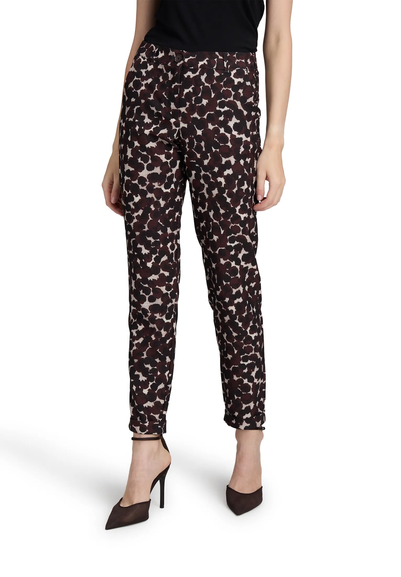 Betty Barclay_Brown/Beige_Casual Trousers 7/8 Length_6098-1620_7871_02