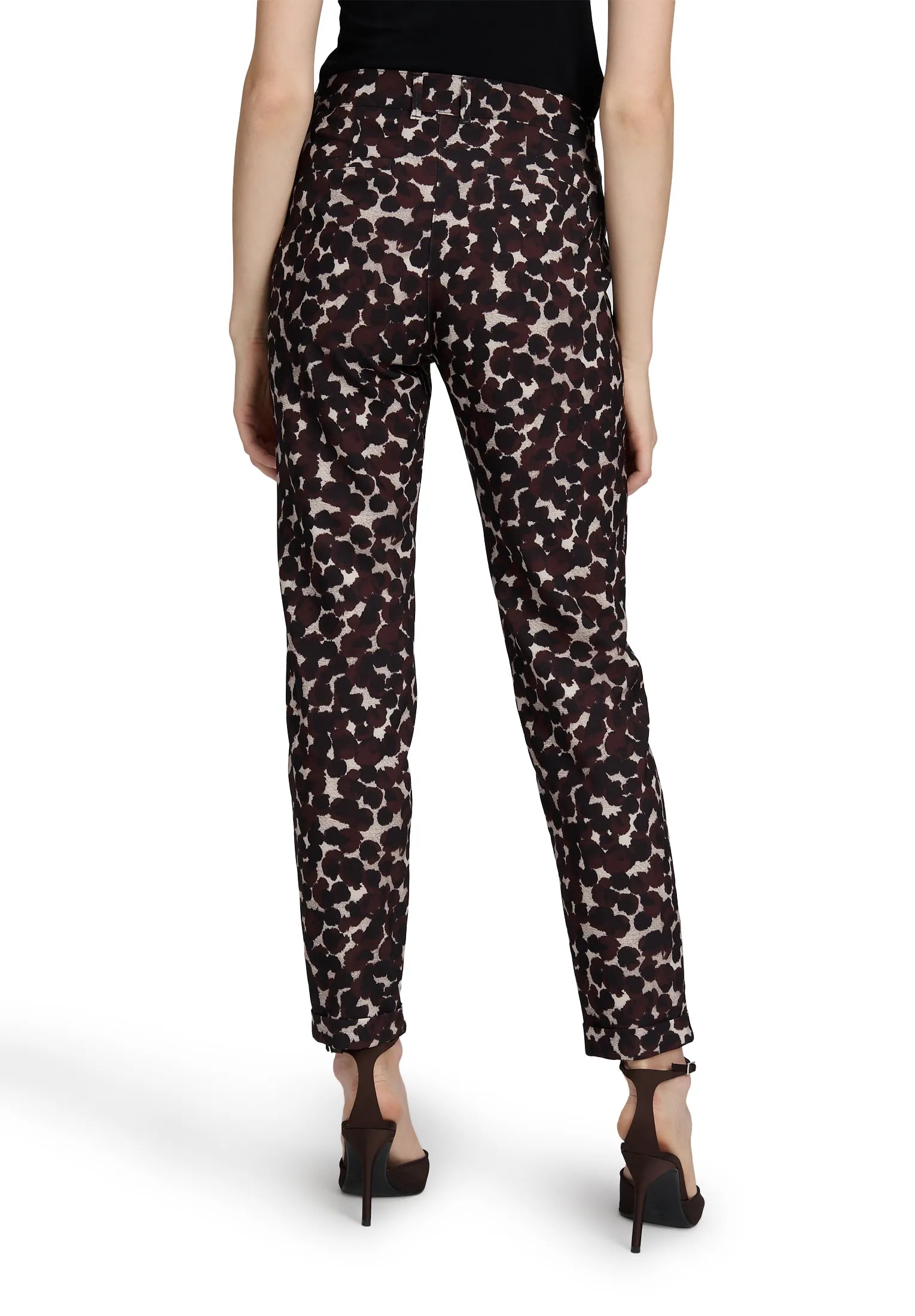 Betty Barclay_Brown/Beige_Casual Trousers 7/8 Length_6098-1620_7871_03