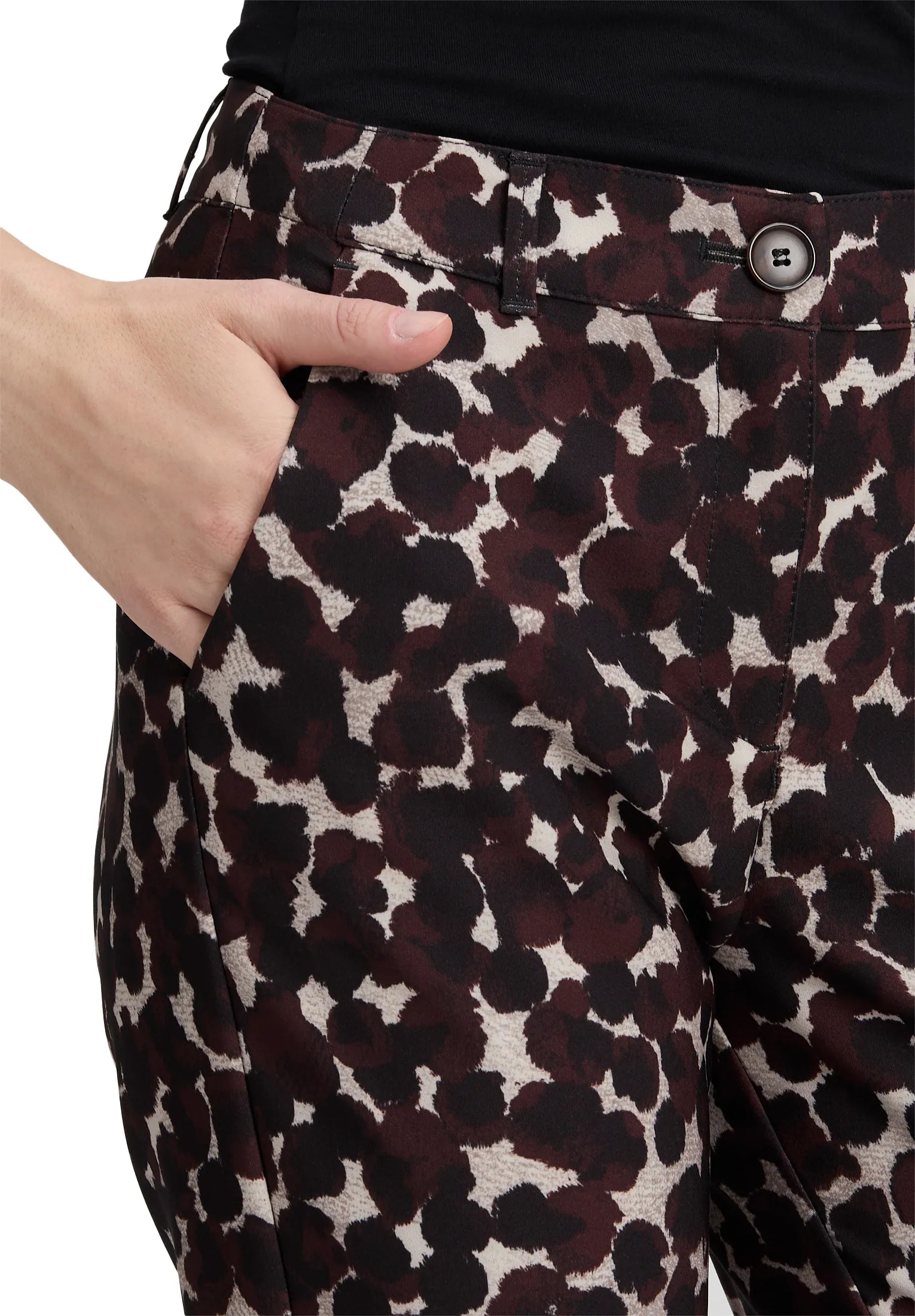 Betty Barclay_Brown/Beige_Casual Trousers 7/8 Length_6098-1620_7871_06