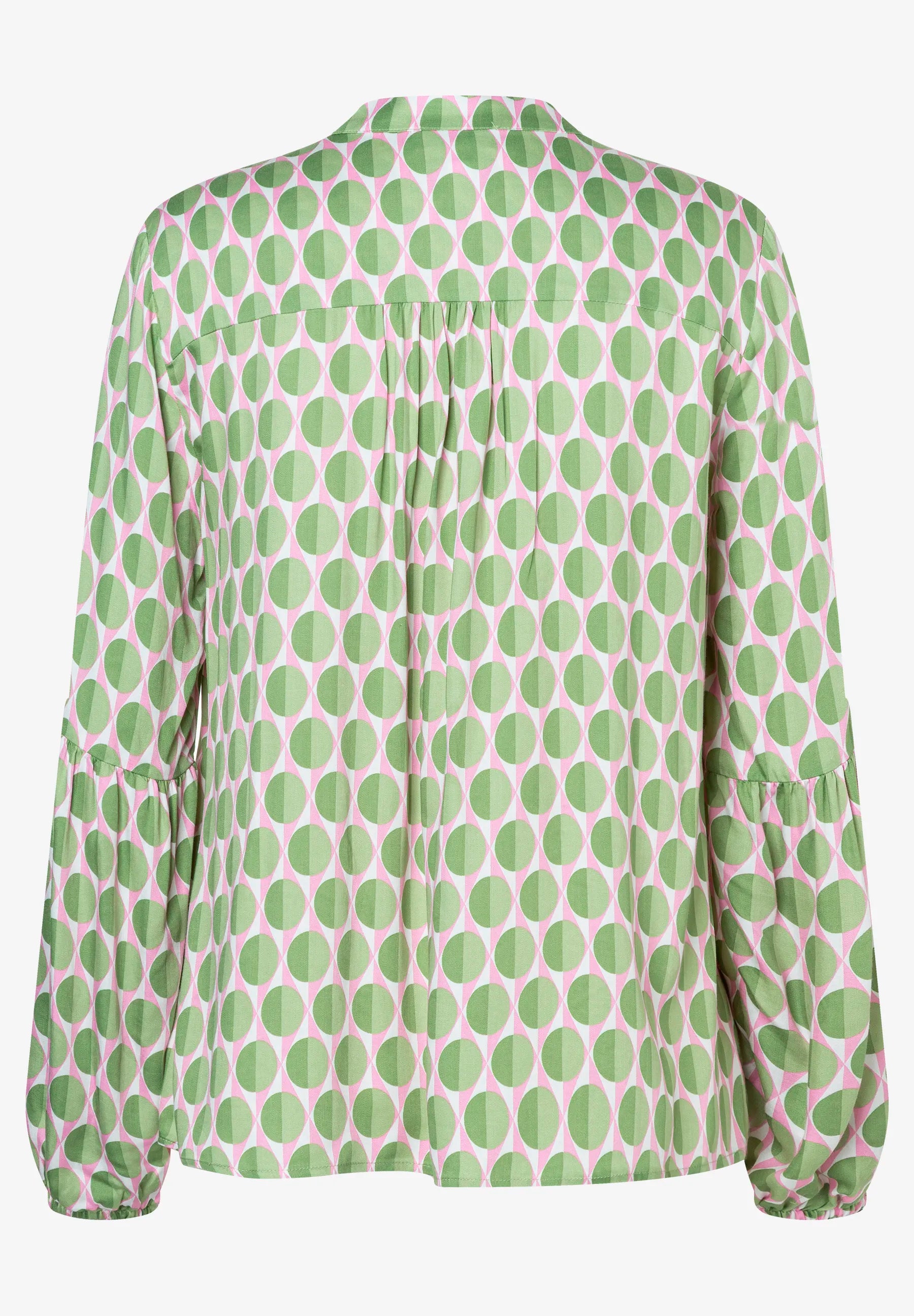 More & More Spring Green Women Viscose Blouse with Graphic Print SKU: 61012000_4623 Image 04