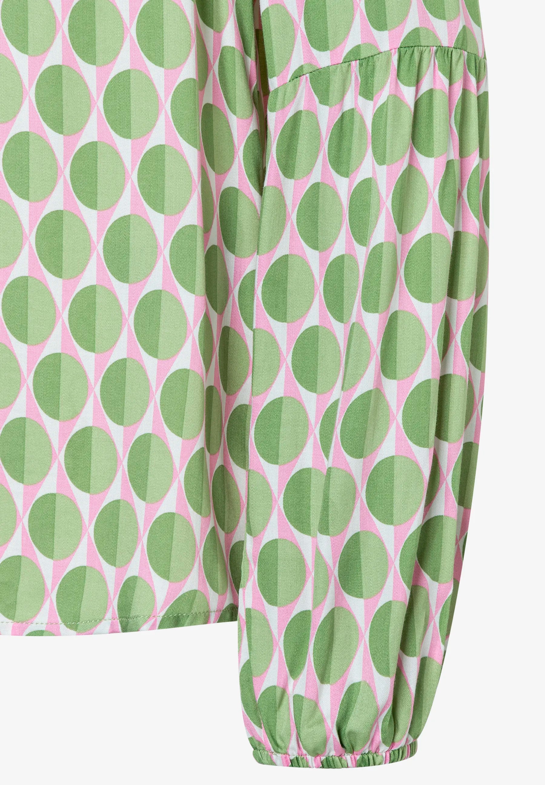 More & More Spring Green Women Viscose Blouse with Graphic Print SKU: 61012000_4623 Image 06