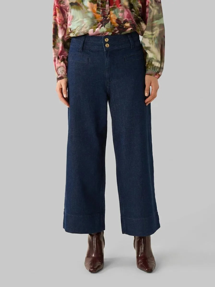 More & More Dark Blue Denim Women Jeans Culottes SKU: 61014202_0963 Image 00