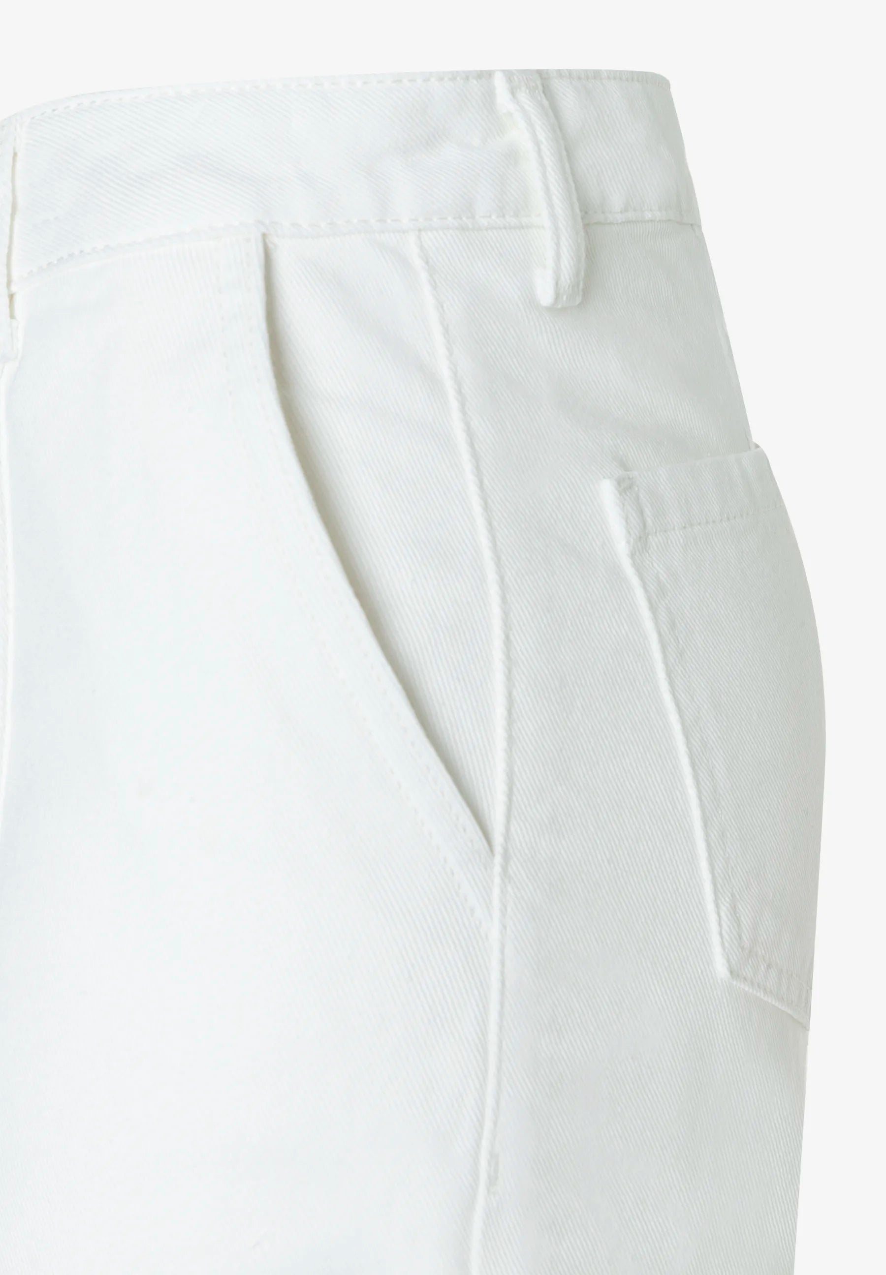 More & More Off White Women Cotton Twill Trousers SKU: 61024059_0041 Image 07