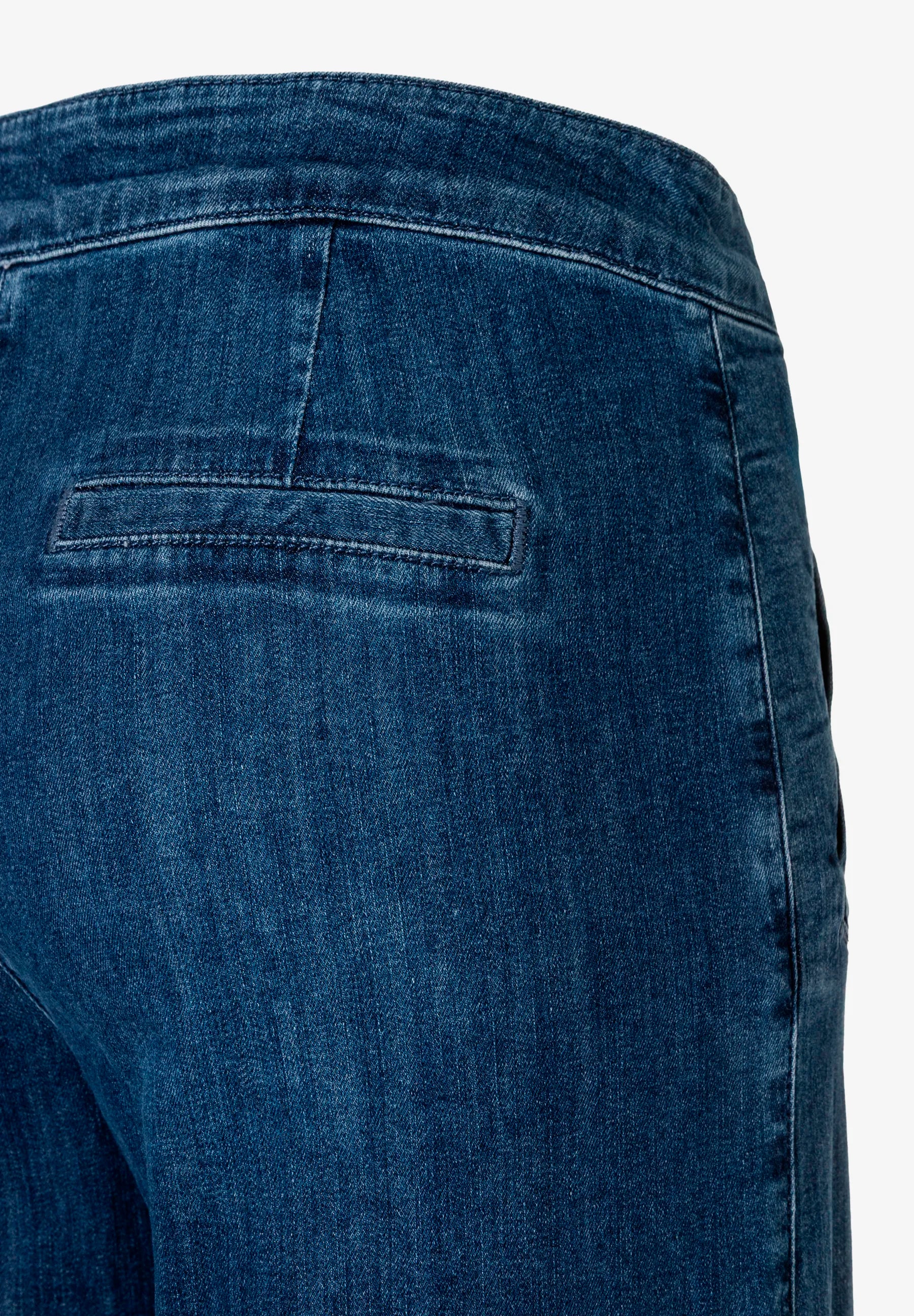More & More Middle Blue Denim Women Wide-Leg Jeans with Buttons SKU: 61024251_0962 Image 08