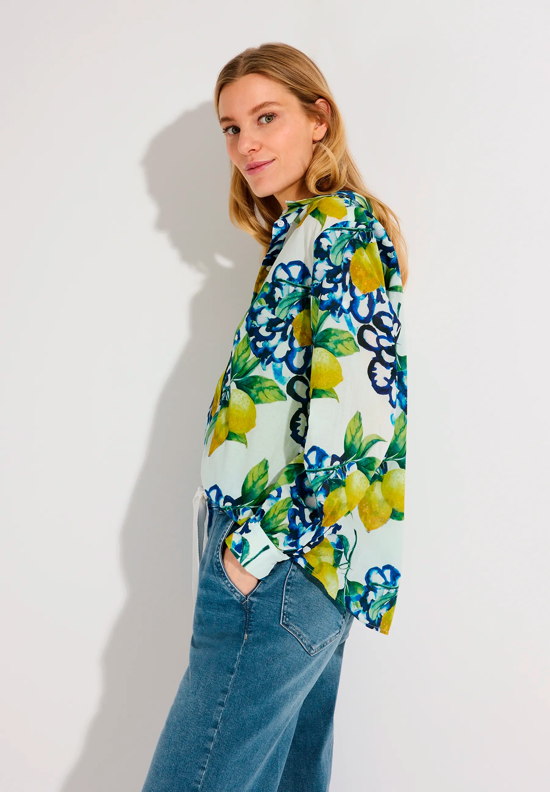More & More Lemon Print Women Blouse with "Lemon Print" SKU: 61032006_5041 Image 03