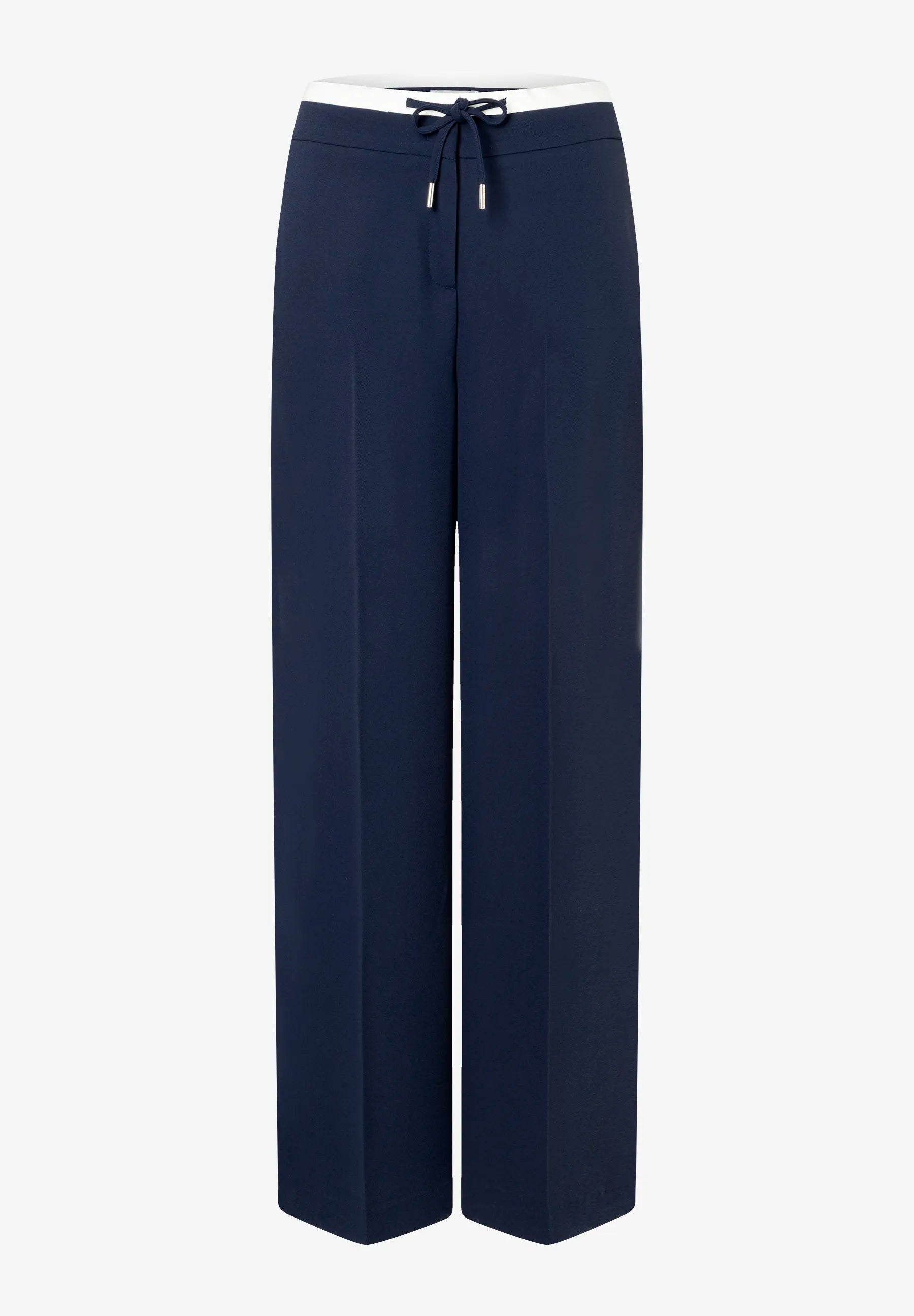 More & More Classic Blue Women Wide-Leg Trousers with Drawstring SKU: 61034008_0373 Image 05