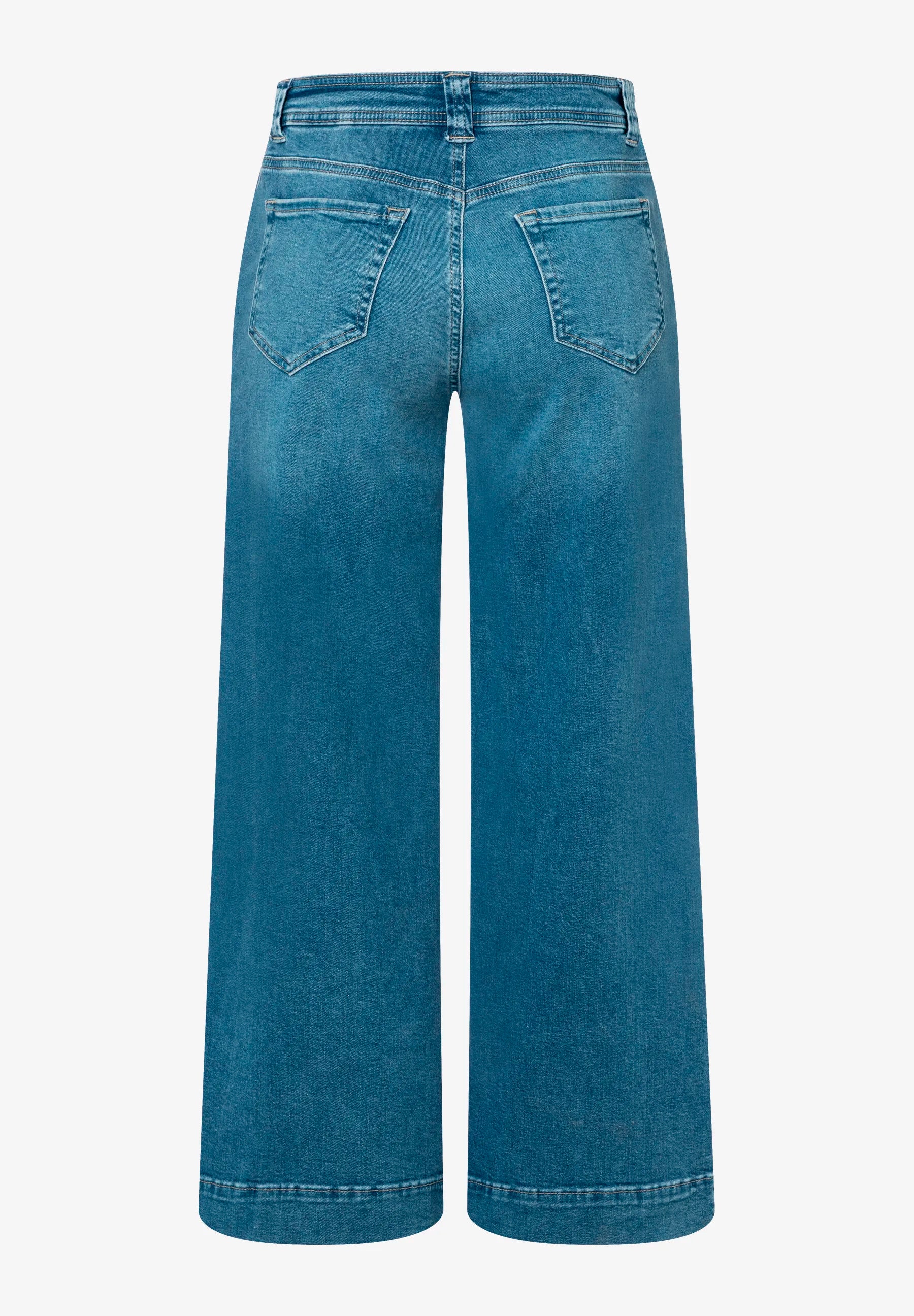 More & More Middle Blue Denim Women Jeans Culottes with Drawstring SKU: 61034209_0962 Image 06