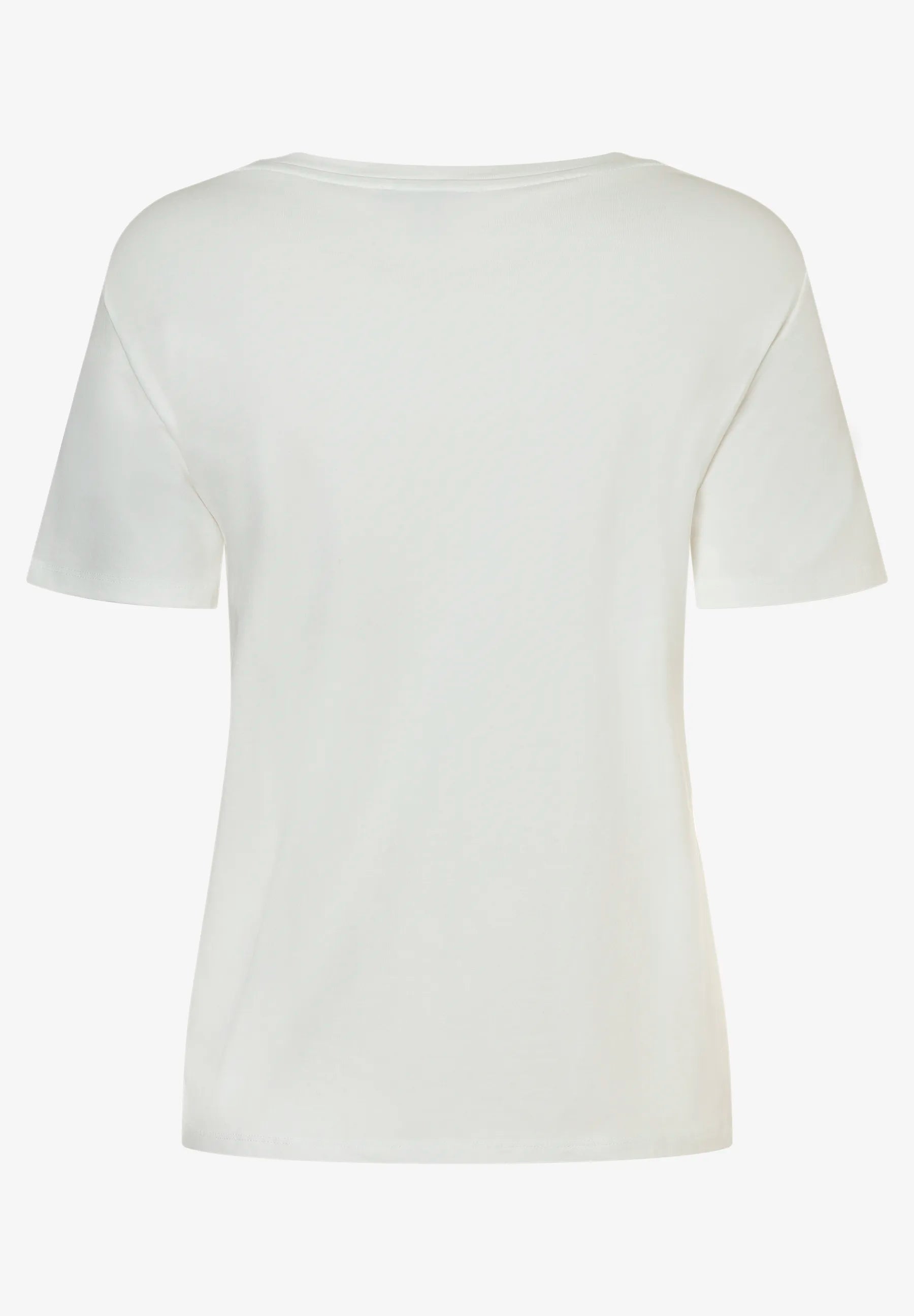 More & More Off White Women T-Shirt with Embroidery on The Front SKU: 61040054_0041 Image 03