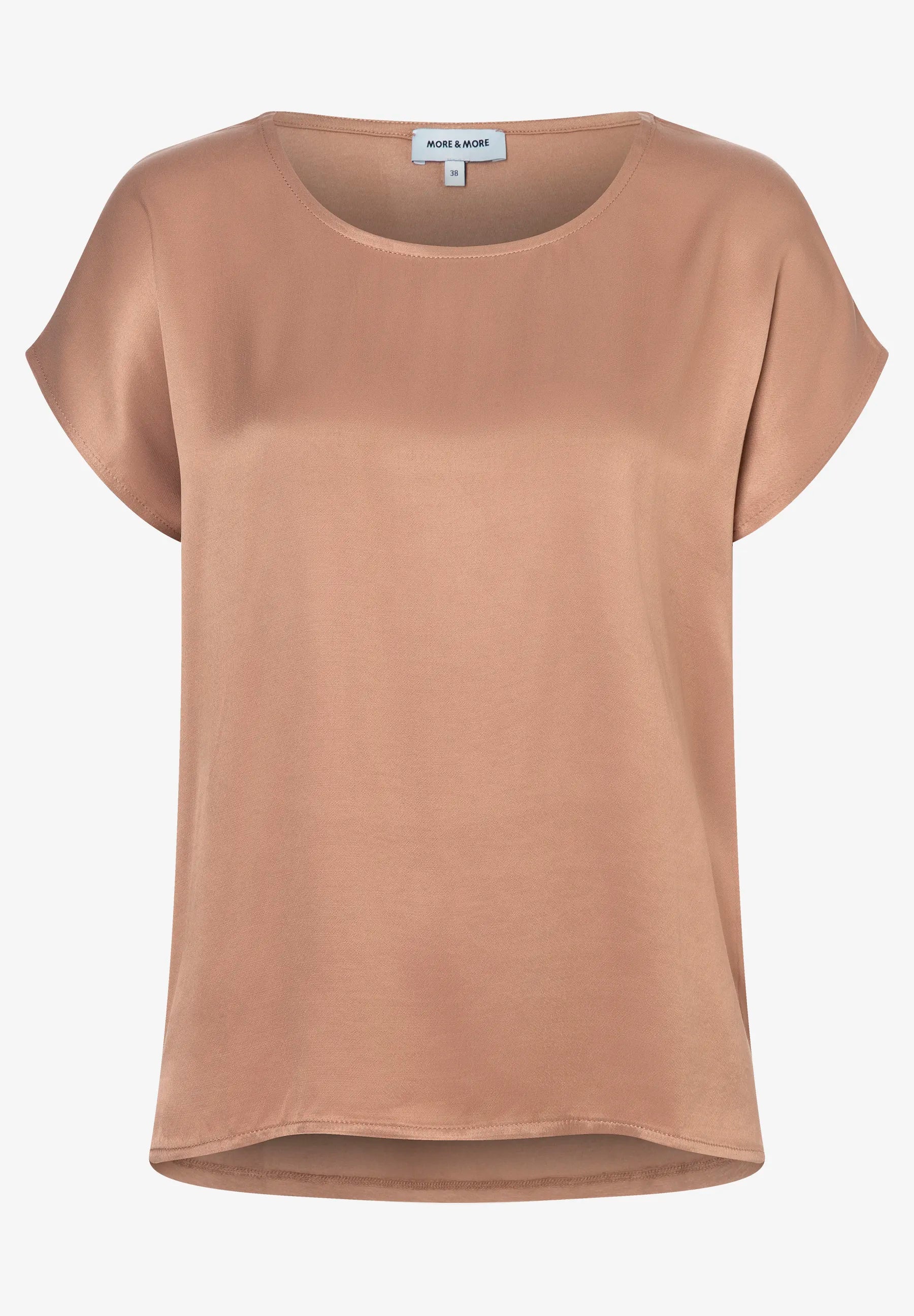 More & More Ginger Brown Women Shirt with Satin Front SKU: 61040438_0280 Image 05