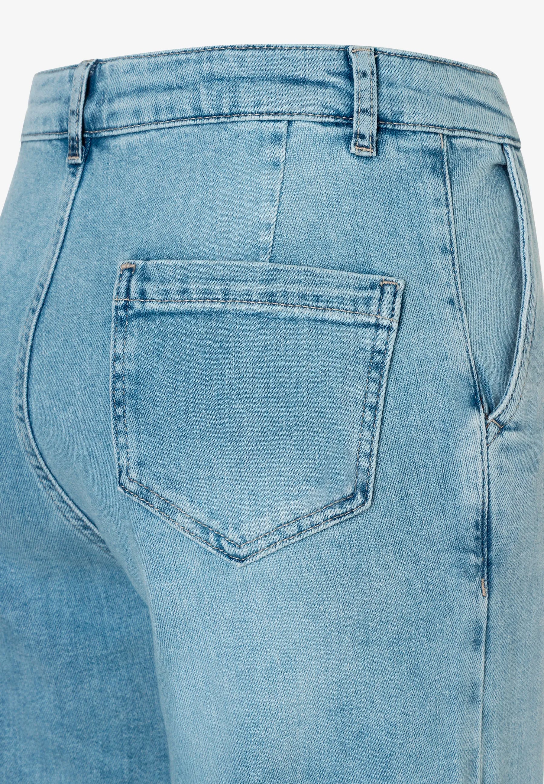 More & More Light Blue Denim Women Jeans with Embroidery At The Hem SKU: 61044250_0961 Image 06