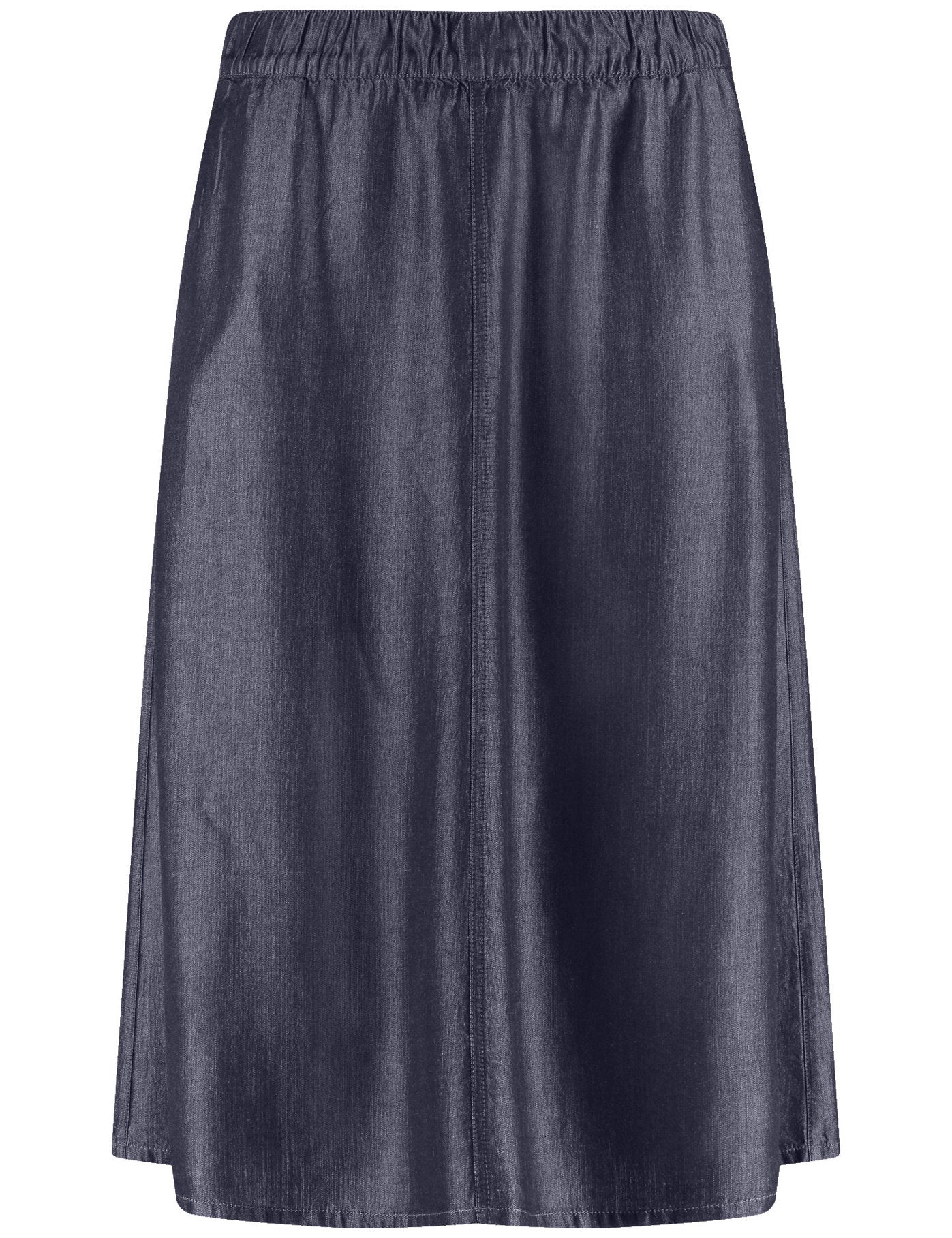 Samoon_Flowing Skirt in a Denim Look_610603-21128_8989_02