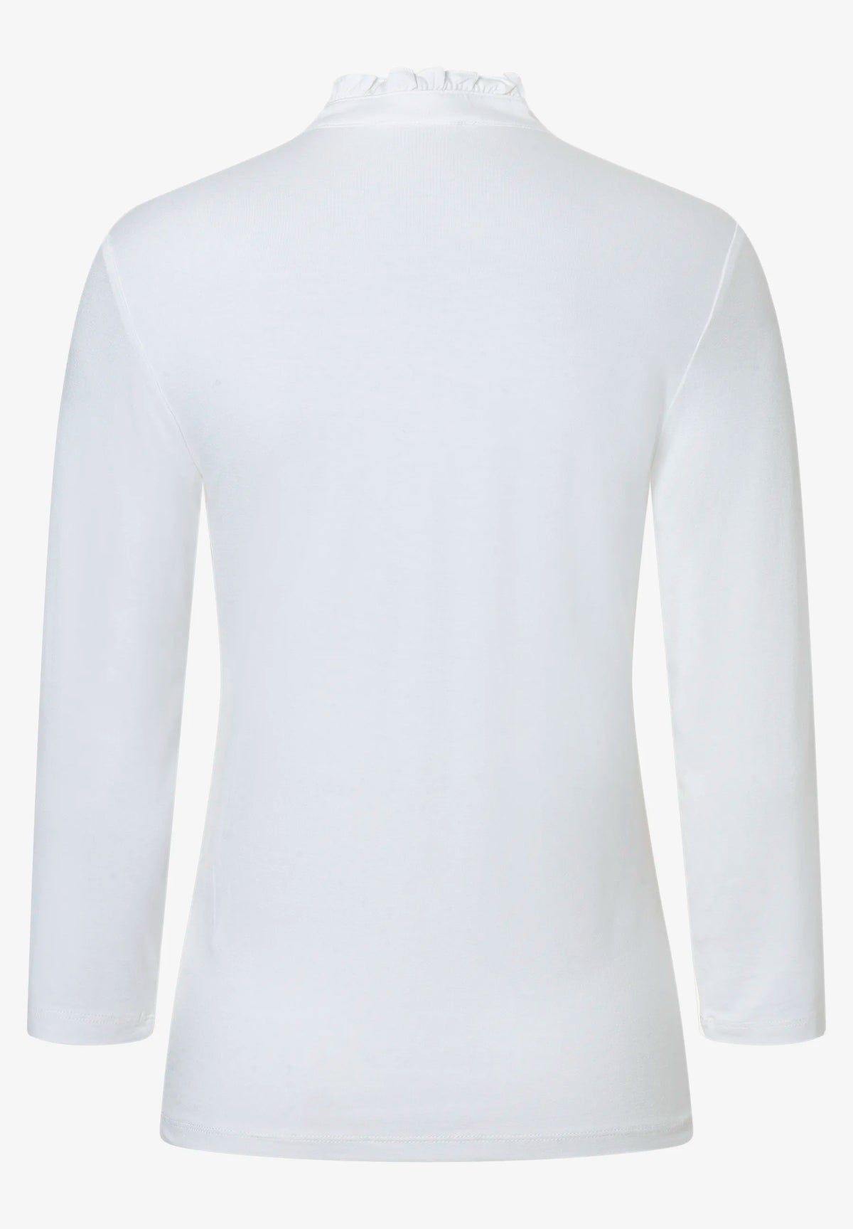 More & More Off White Women T-Shirt with Button Placket SKU: 61080055_M0041 Image 03